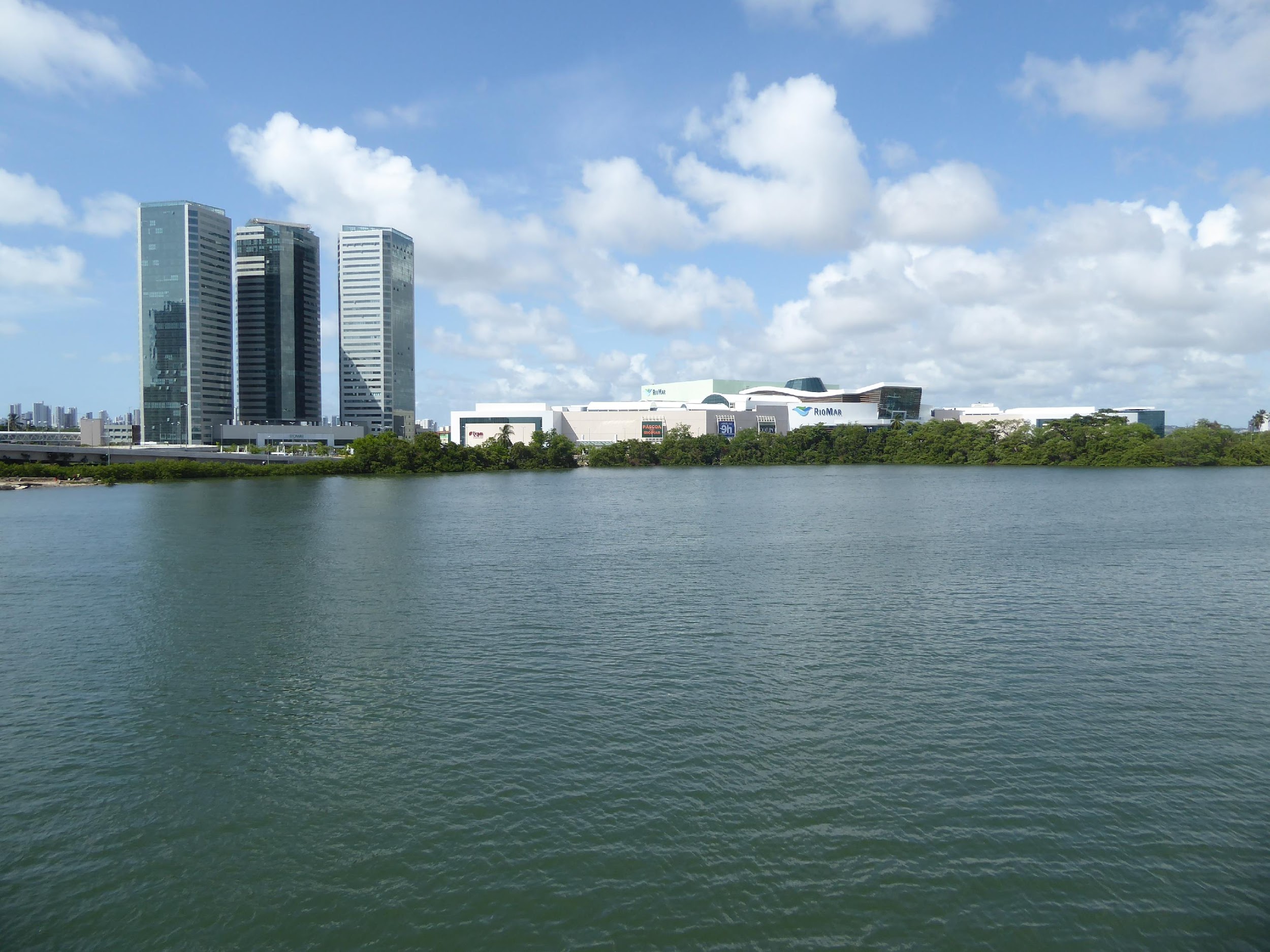 If you need something more stylish—shops or office space—you don't have to go far. That's RioMar Recife, sitting on an islet a mile from the