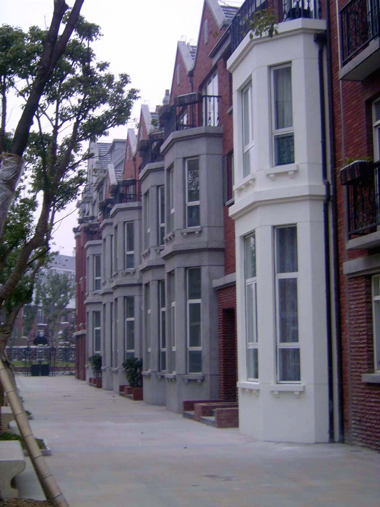 Victorian row houses.