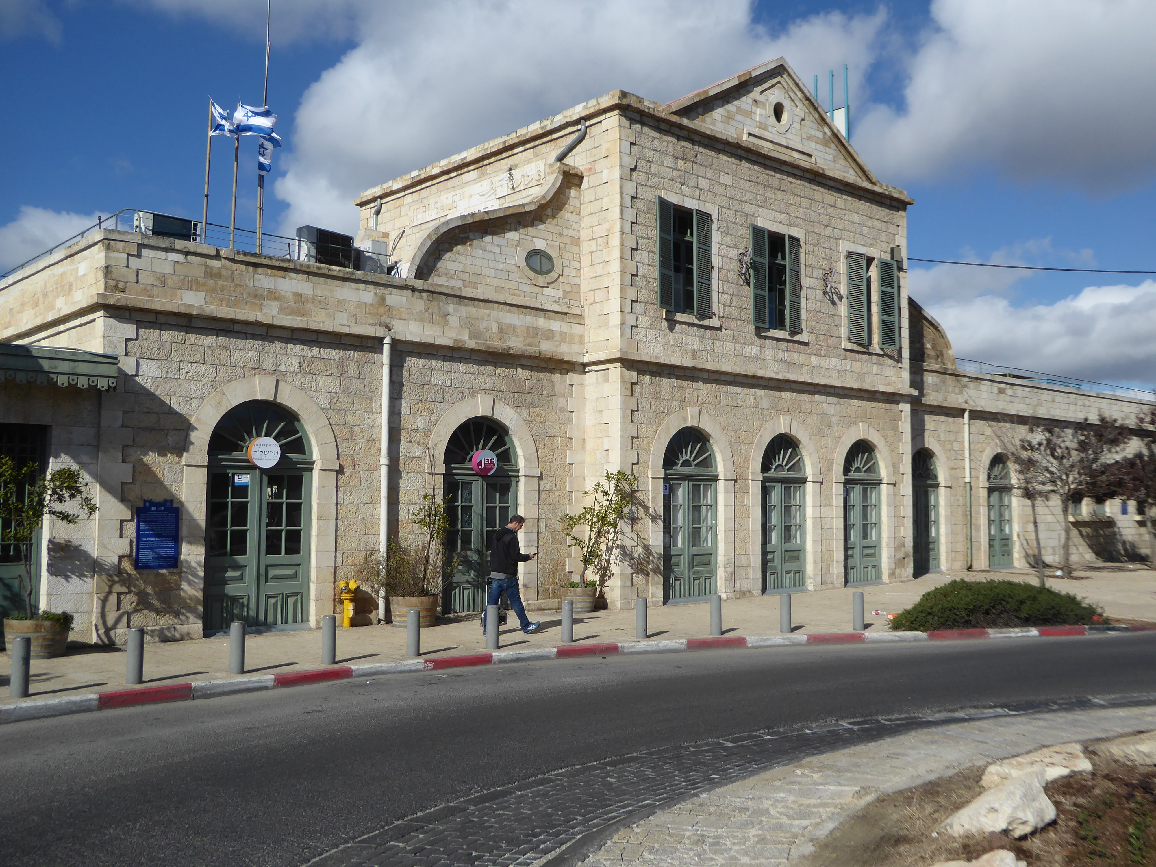 Before I forget, here's the Jerusalem station, with the same big-box-little-box concept, though in this case the British came along after 19