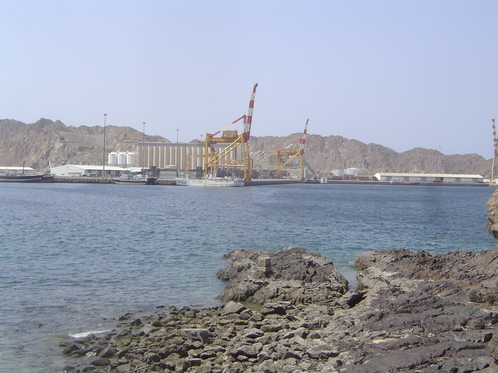 A closer view of the port, the Mina as Sultan Qaboos.
