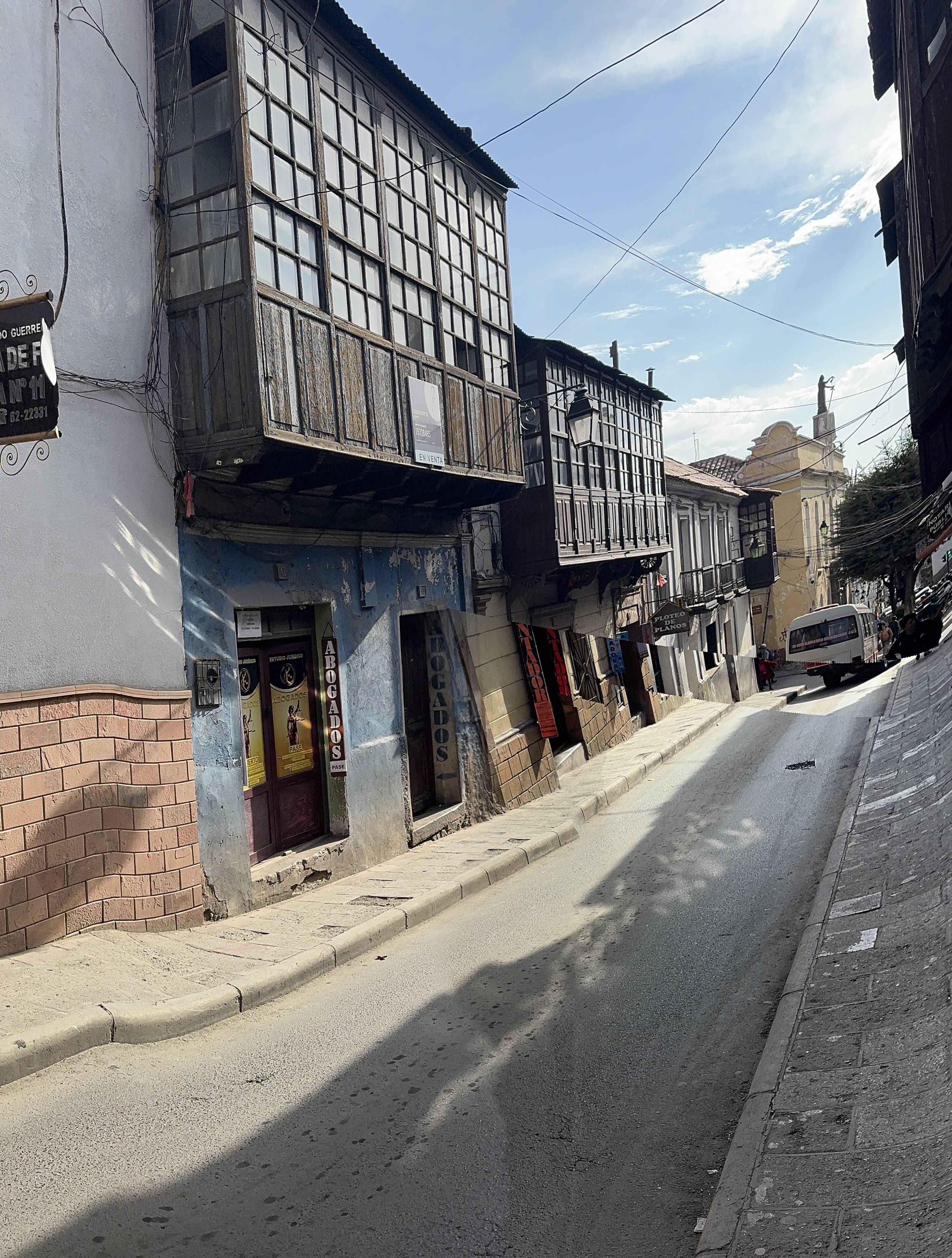 I stayed off the mountain but can tell you that the core of the city is another tight grid.