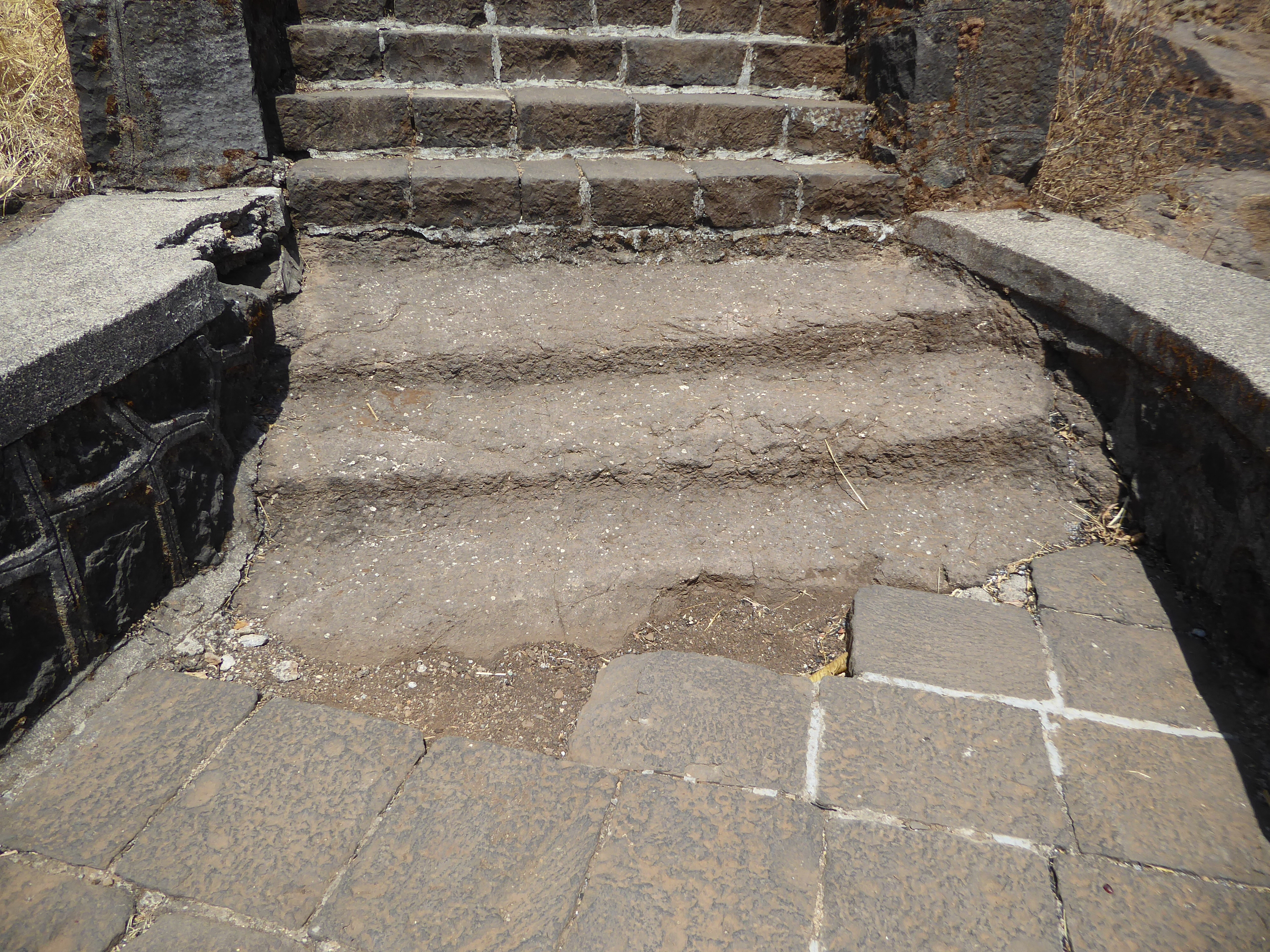 Looks like an older stairway has been buried by the ASI.