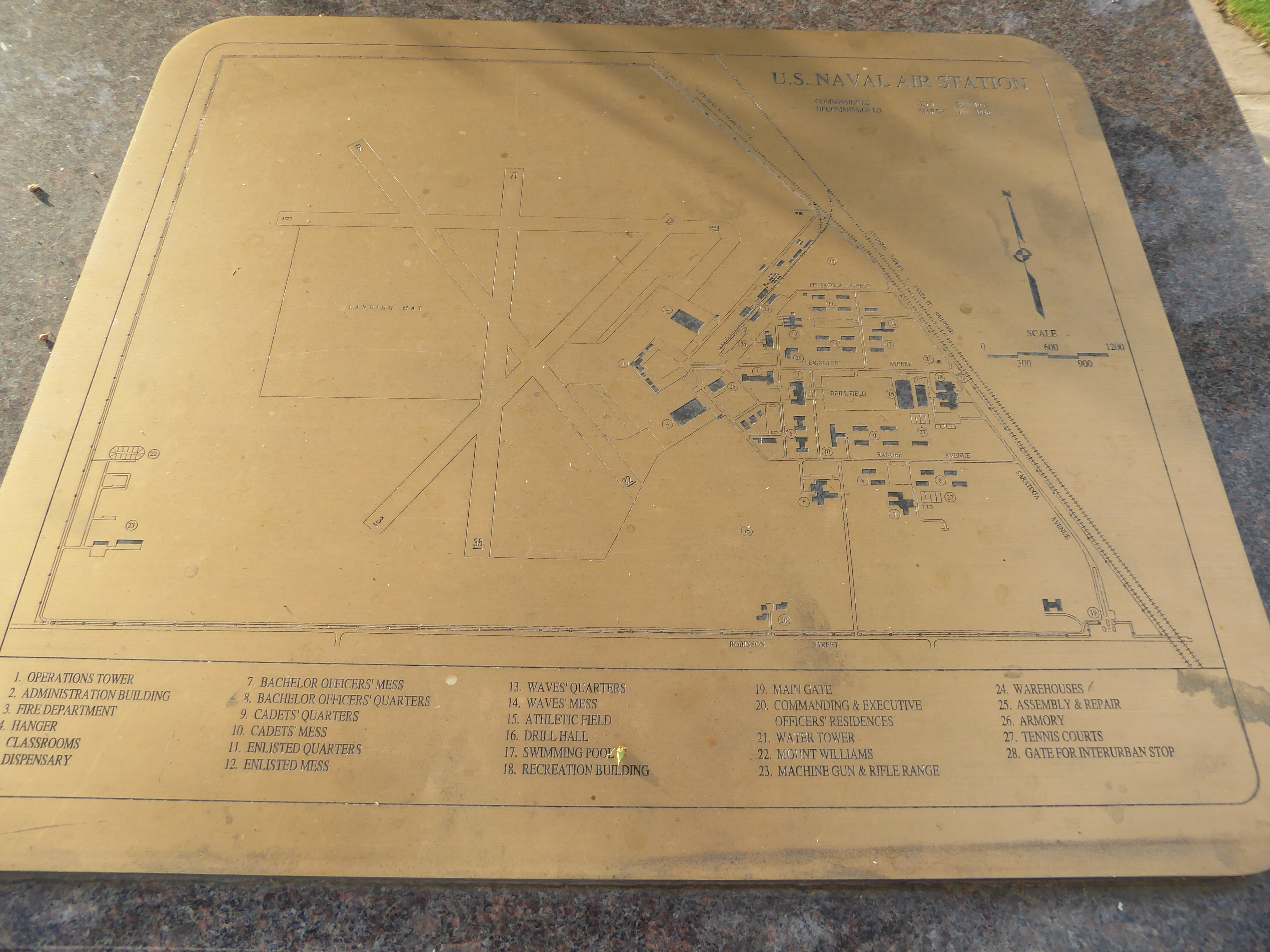 Public history: along the railway track there's a plaque with a memorial map of North Base.