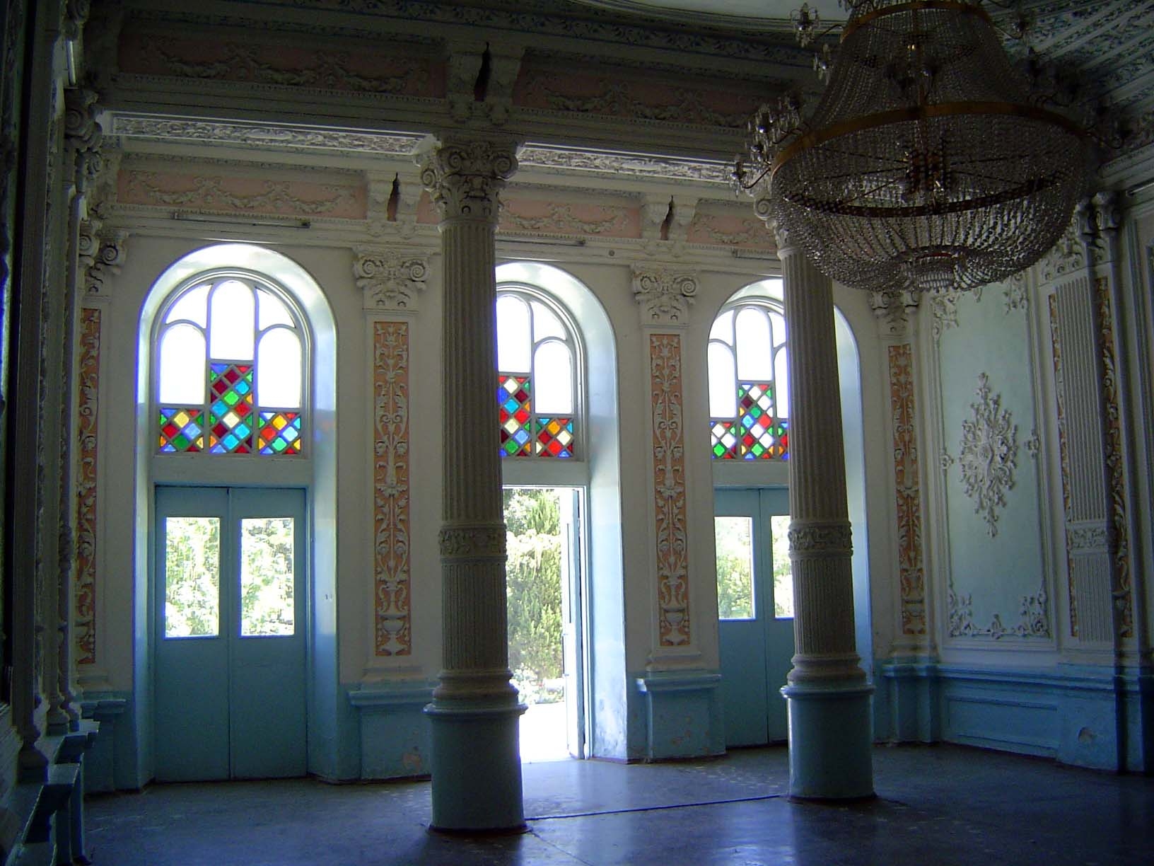 The Palace That Never Was is a fusion of architectural styles from the East and West. Here's the entrance hall built for the czar.