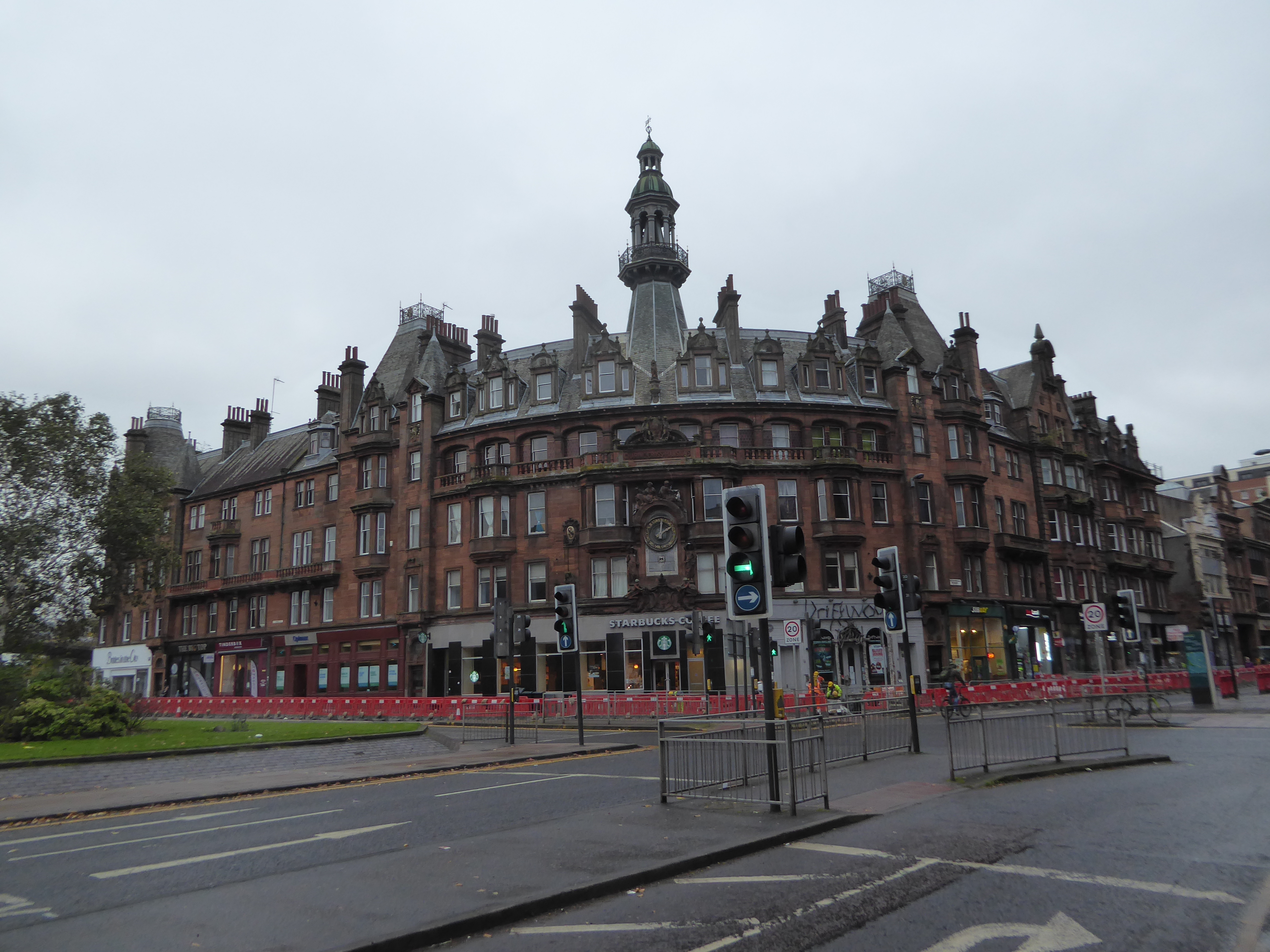 The corner we've been looking at is called Charing Cross, perhaps merely to tickle the Scottish sense of humor. The corner was an important