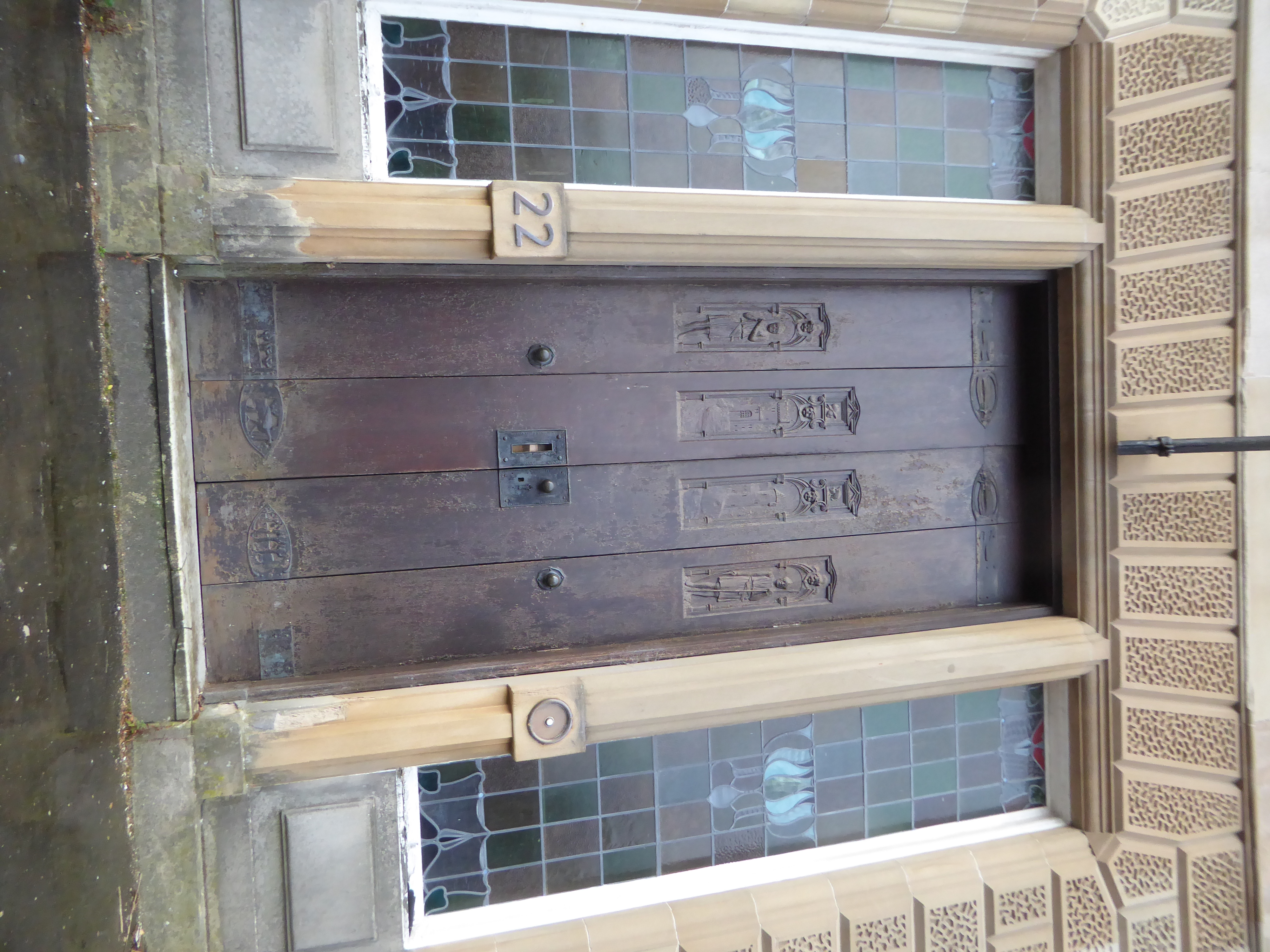 Here's the front door. Not what you'd expect?