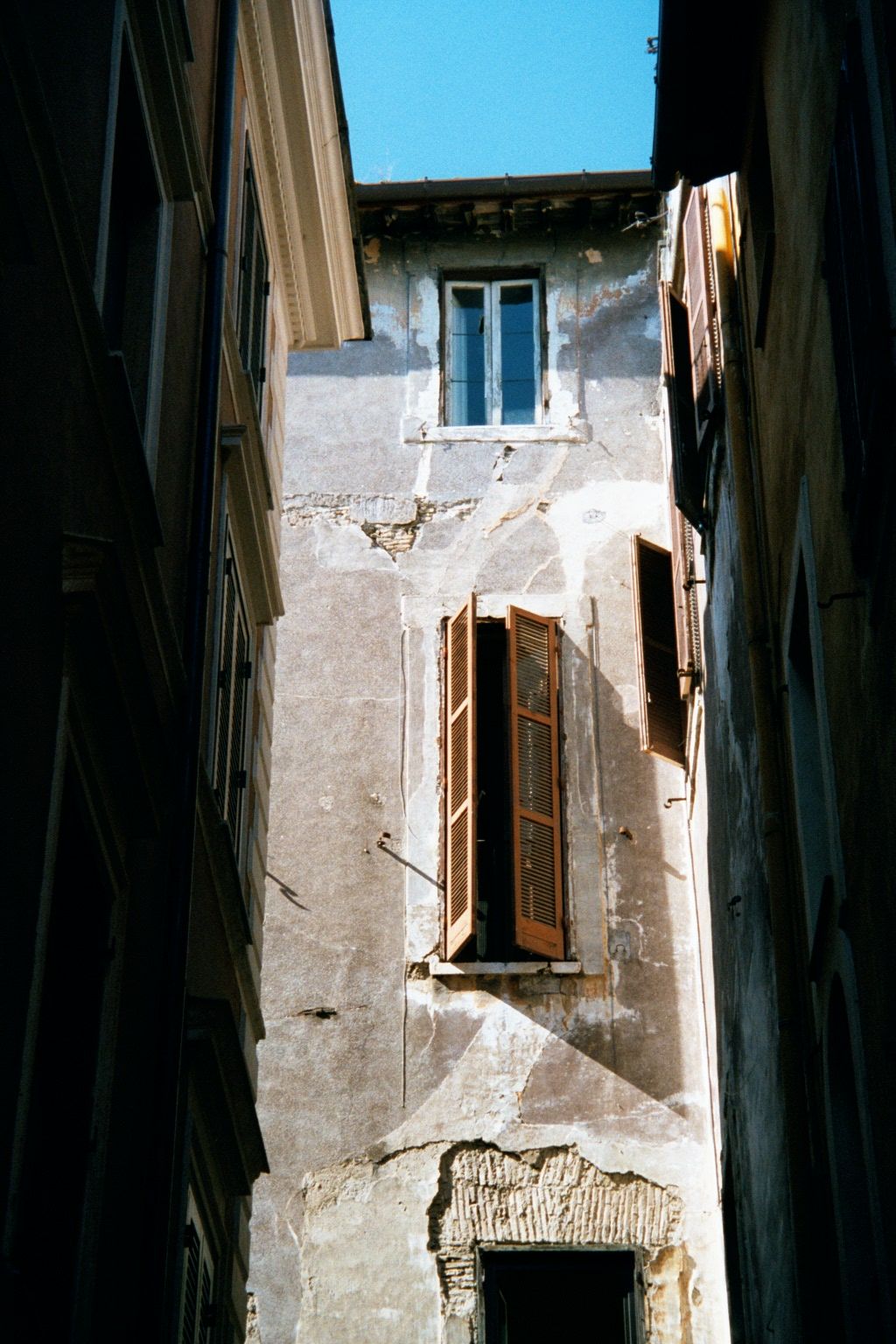 So Rome depends on its past, sometimes grand but sometimes as simple as the Via de Tre Archi, near the Piazza Navona.