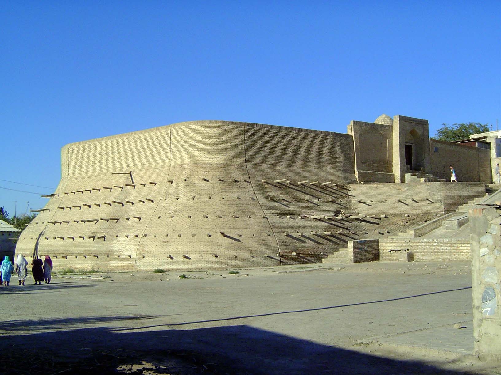 Flanking the Ark is Bukhara's famous zindan, or prison.