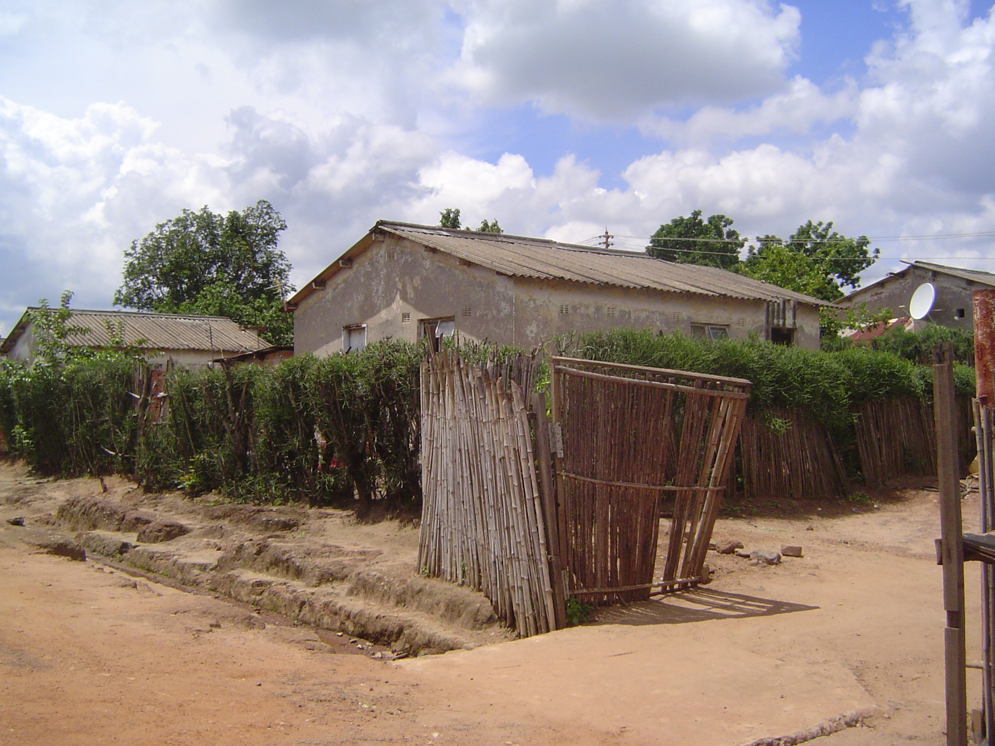 Worker housing in the "compound," which Powdermaker said had a population of 30,000—mineworkers and their families, almost all African. The