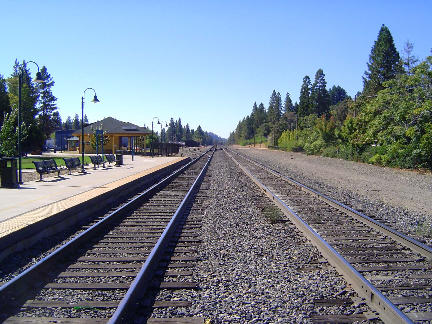 Another 10 miles uphill: Colfax, elevation 2,400 feet.