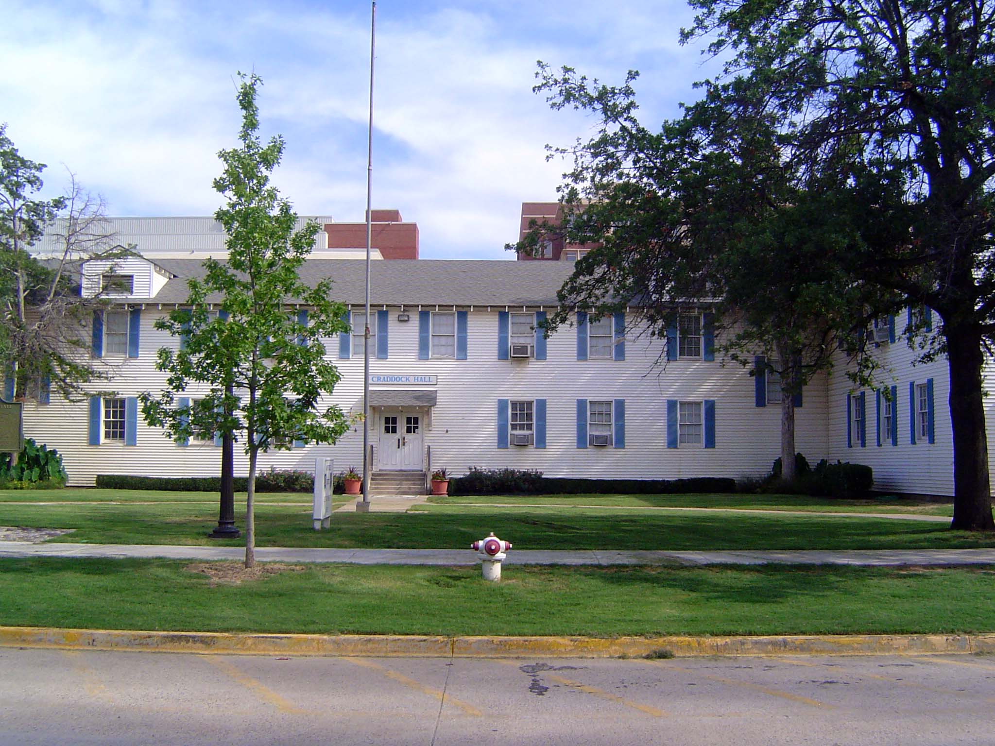 The campus was seriously overcrowded after the conclusion of World War II, when Norman had been a major training base for the Navy. That's h