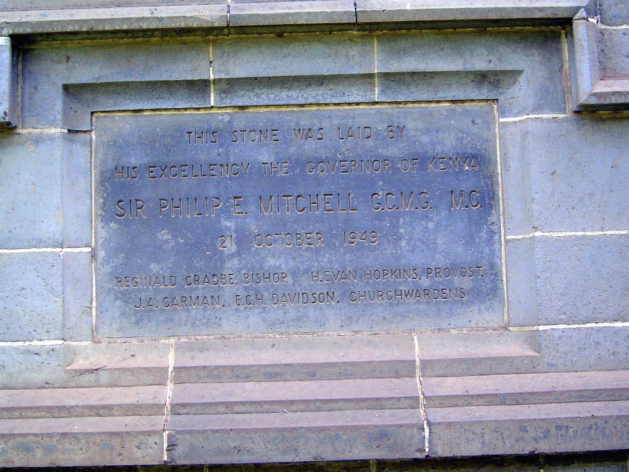 Churches take time, so there's room for yet another cornerstone. A failure at Oxford, Mitchell was hired by the colonial office and sent to