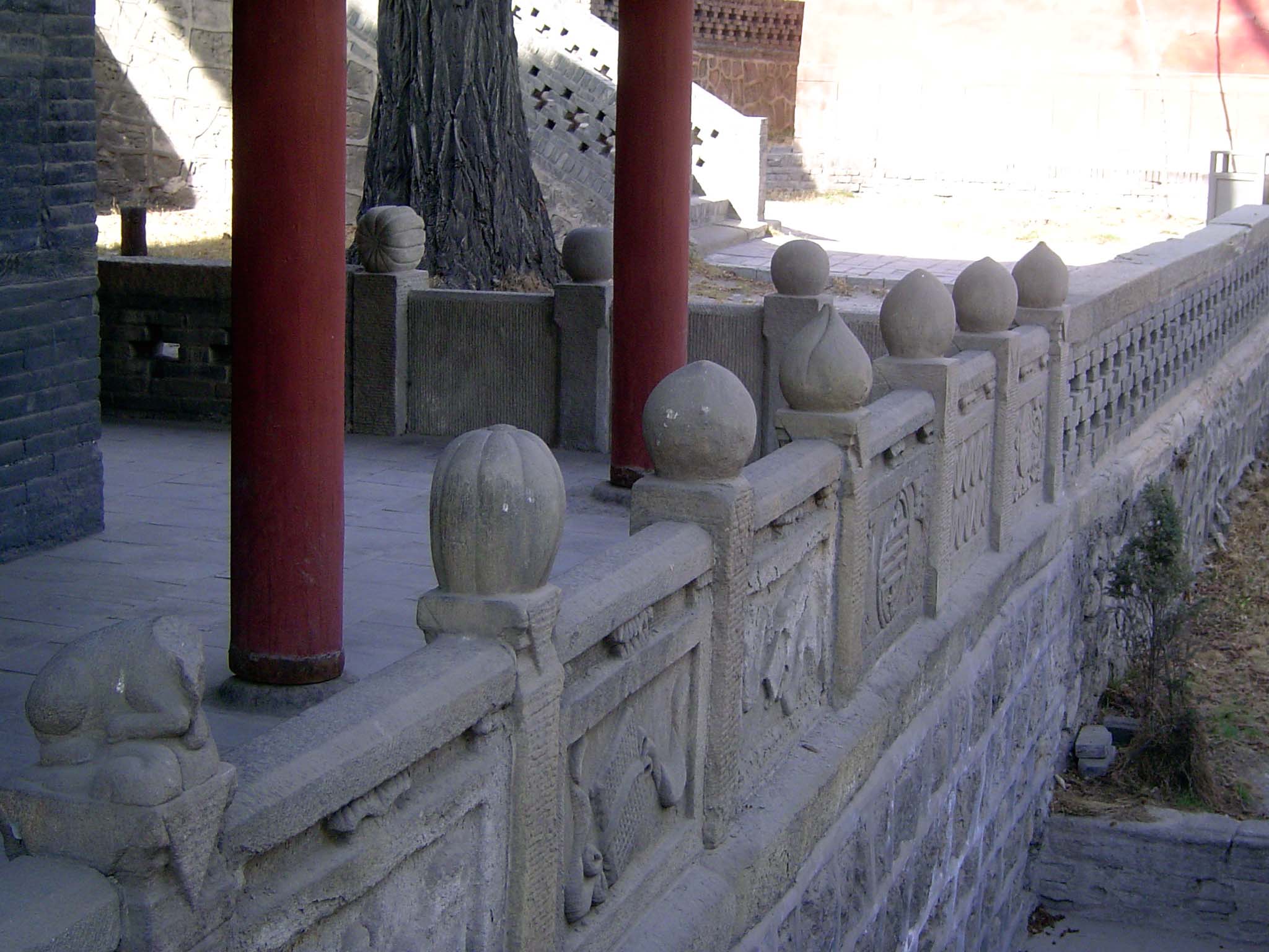 Balustrade of the Dressing Tower.