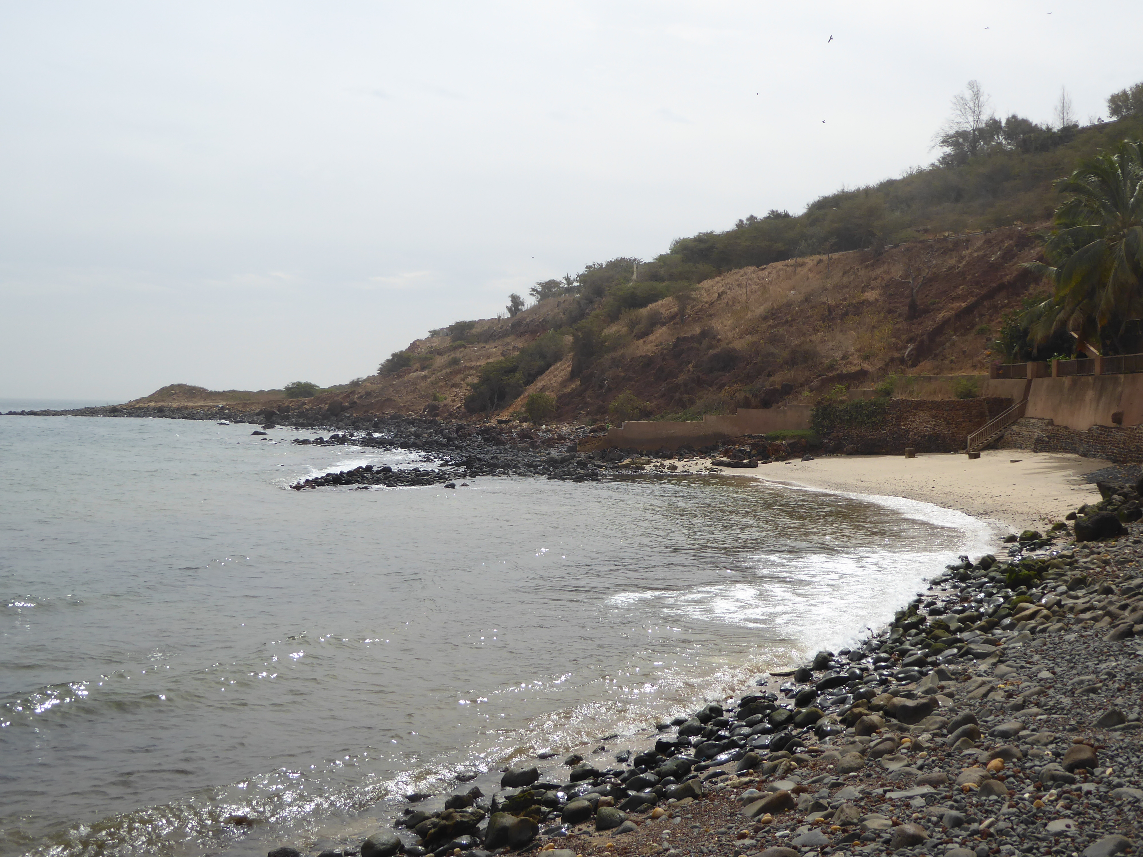 Here's a bit of sand. This whole strip between the breakwater and Cape Manuel is Bernard Bay.