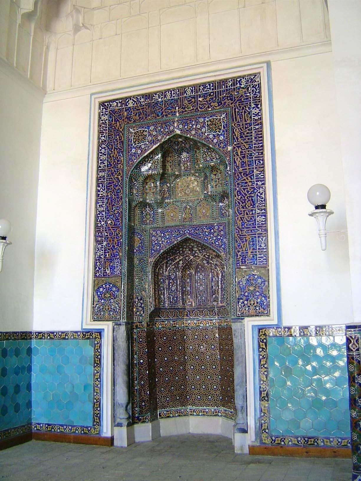 The mihrab is one of the few bits of surviving color.