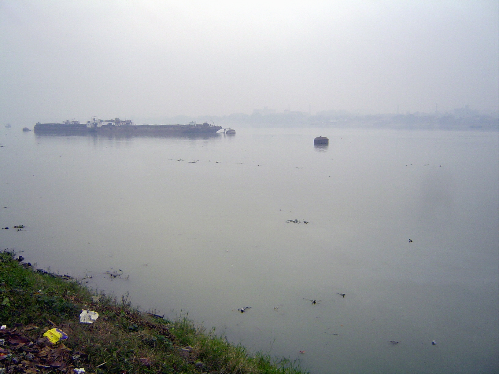 We begin with a walking tour of the old British downtown, prefaced by this Styx-like view of the Hooghly, the Ganges distributary on whose l