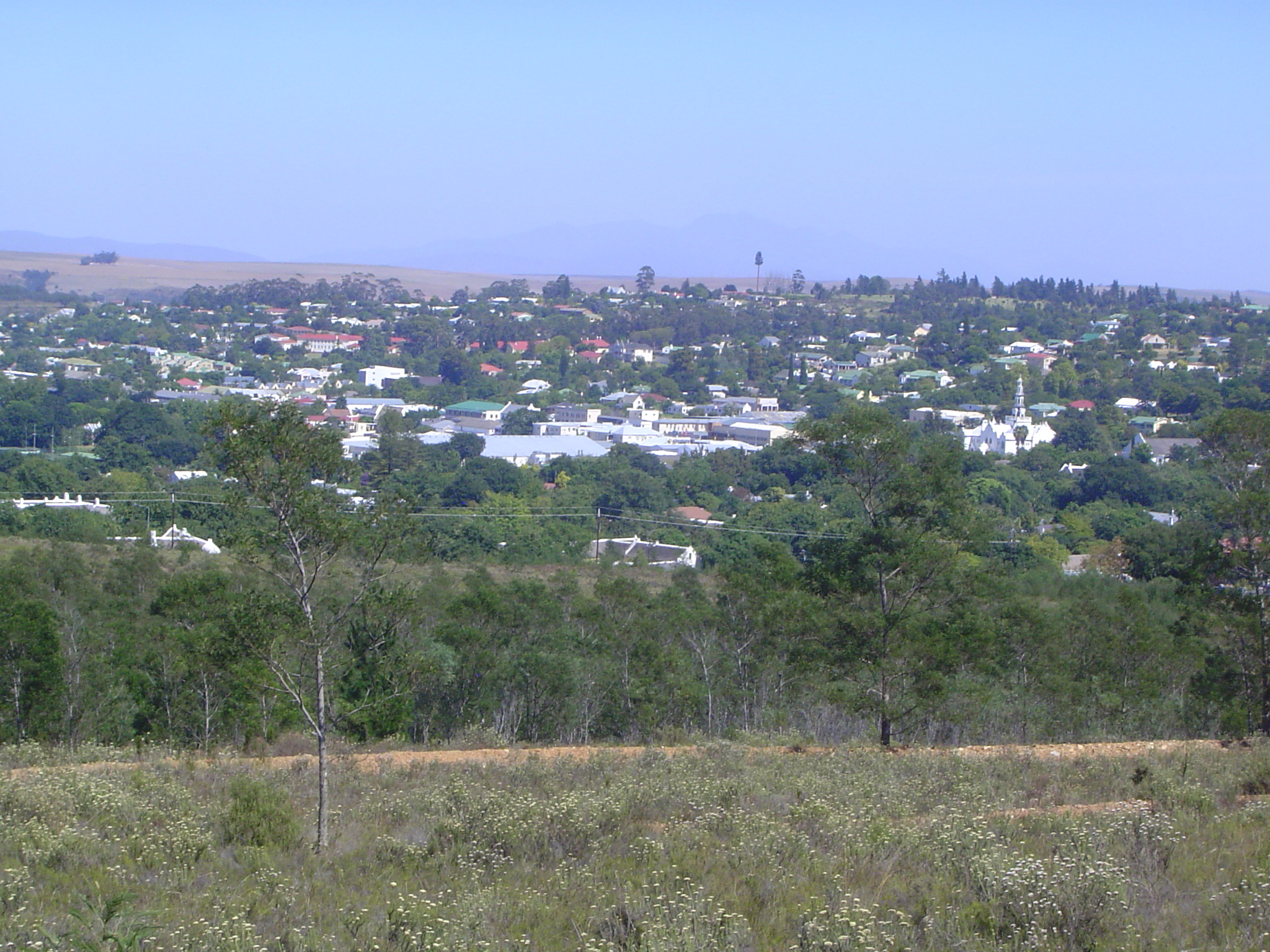Here we are on the east side of town. A bit of land like this in the foreground is an invitation to a developer.