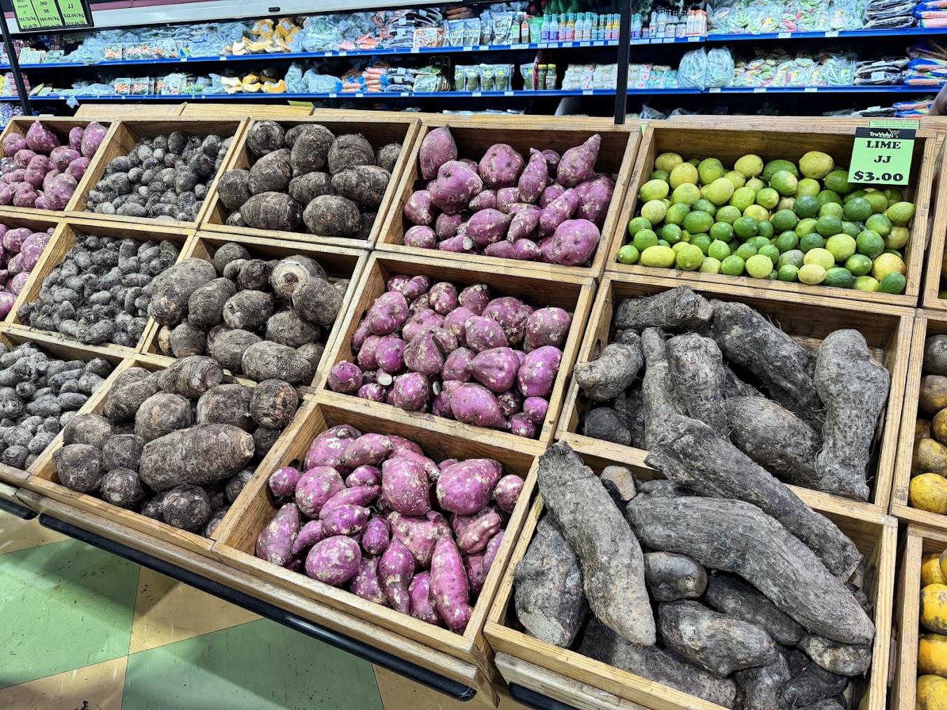 Local vegetables.