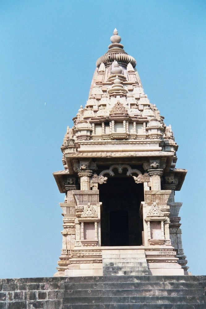 The same Javari temple, this time from the entrance, which like all the others is on the east. The scrolled entrance arch or torana is typic