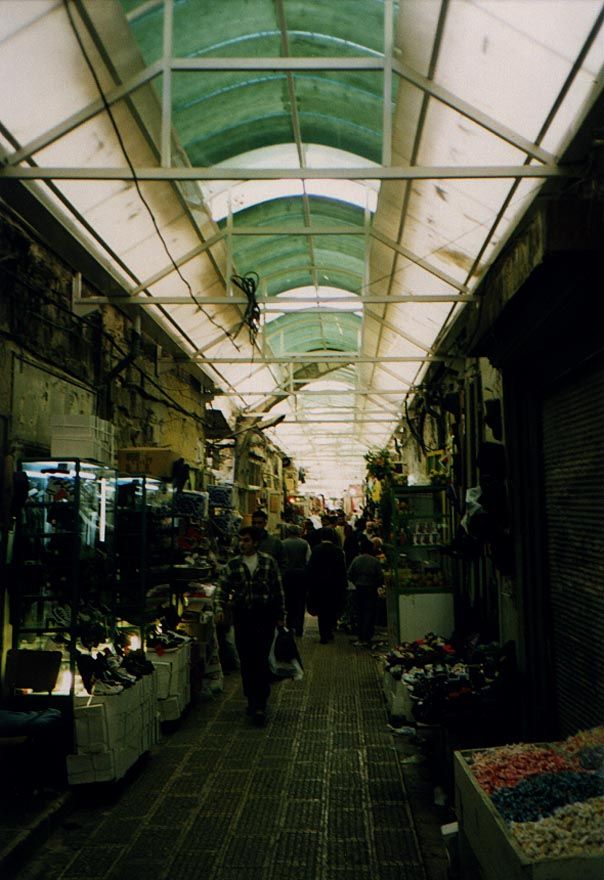 A new roof: such a structure was contemplated for Hebron but raised such a storm of protest from heritage-faithful architects that the idea