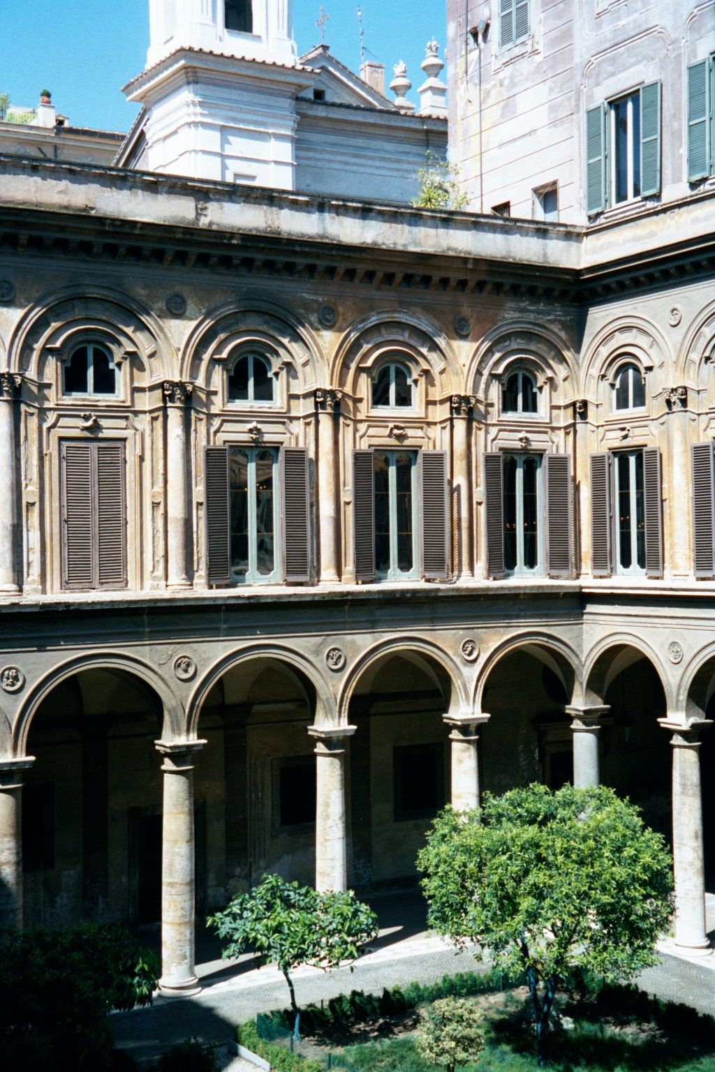 The same, taken from inside and above street level.