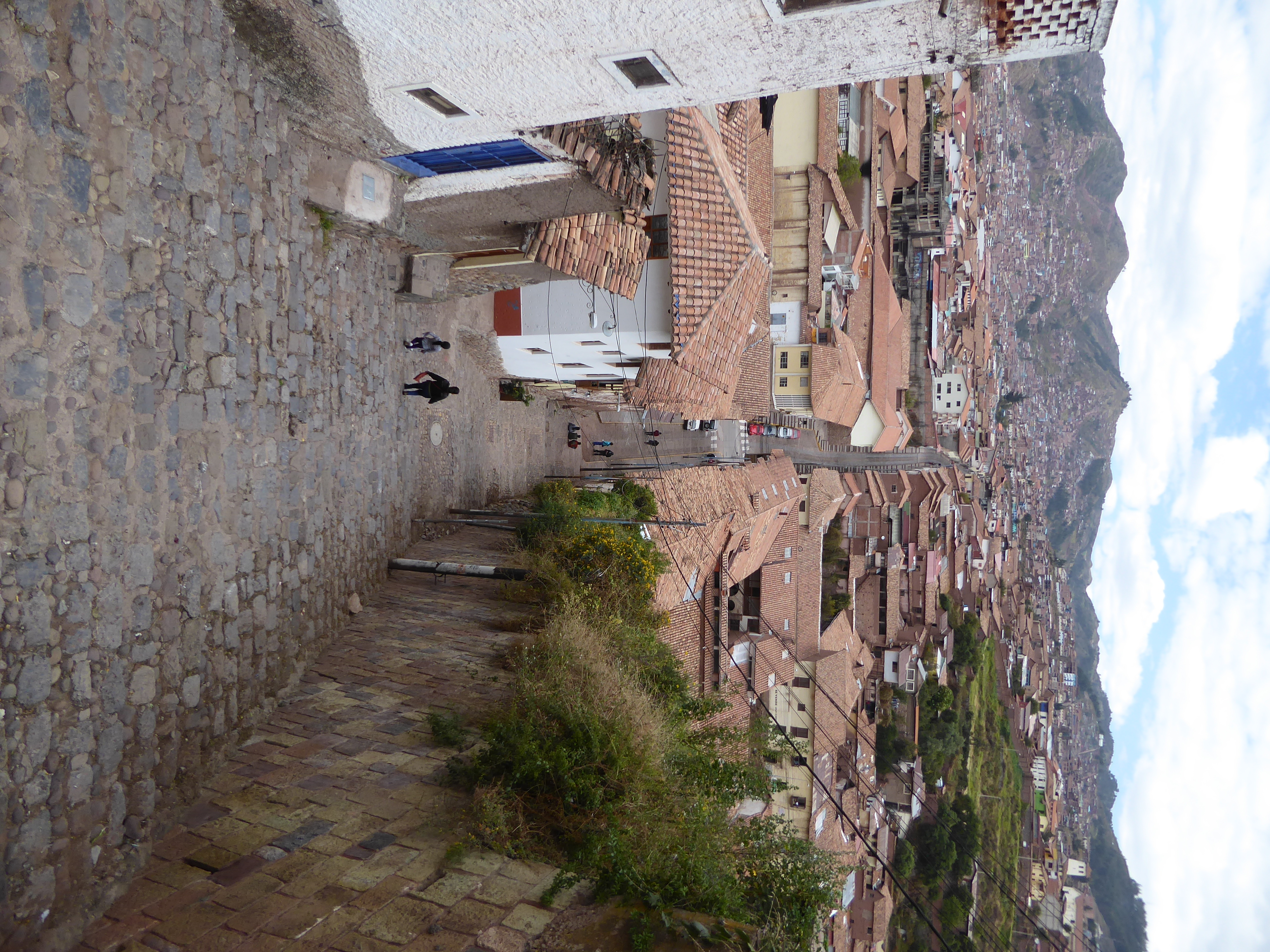 You will when you climb it. The Inca didn't need cardio workouts, and for visitors today past 70 the steps are not a lot of fun. Railings? Y
