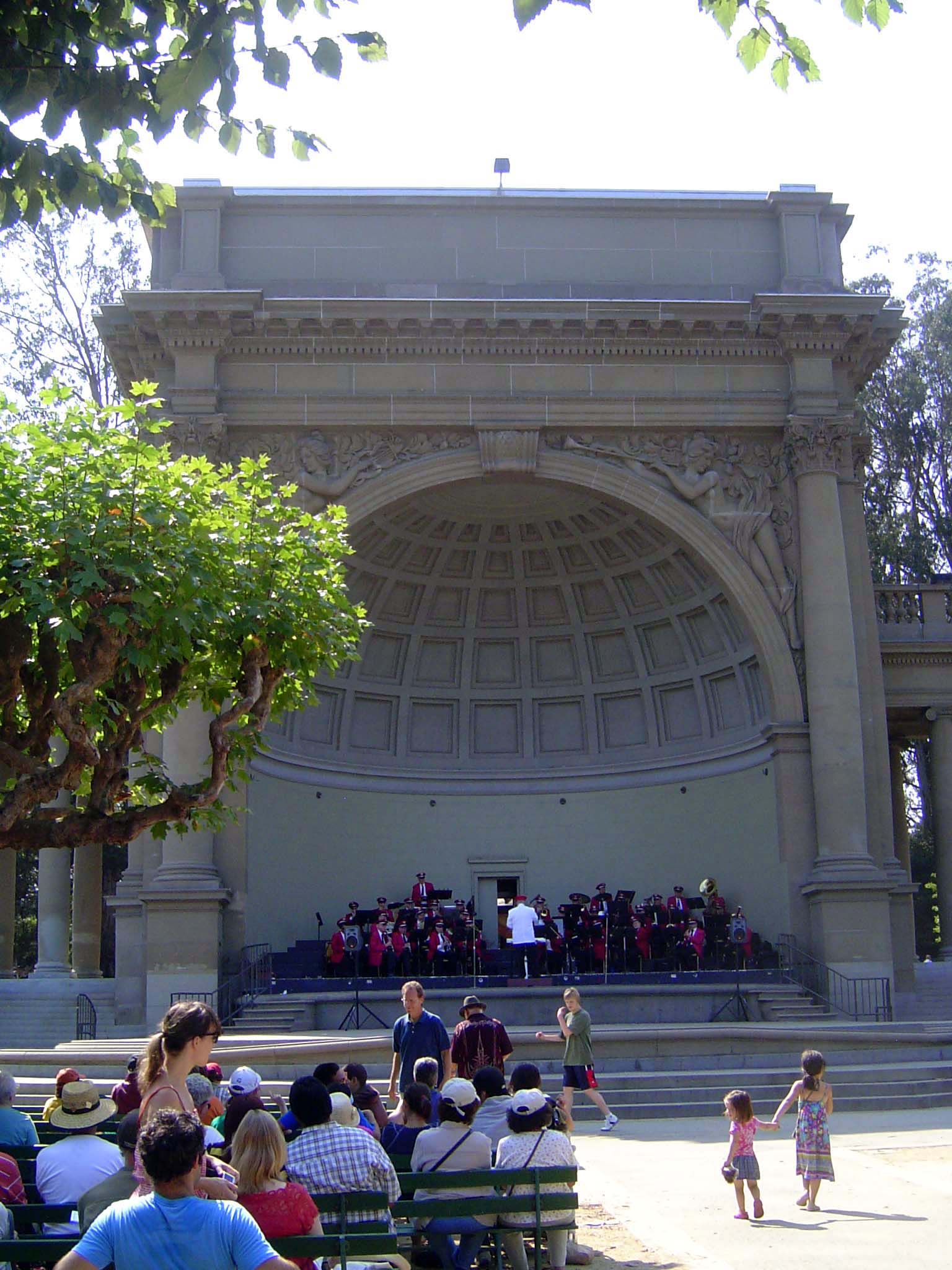 In the center of the museum cluster was this bandstand, which the boy saw hundreds of times but where he never heard a band. Go figure. San