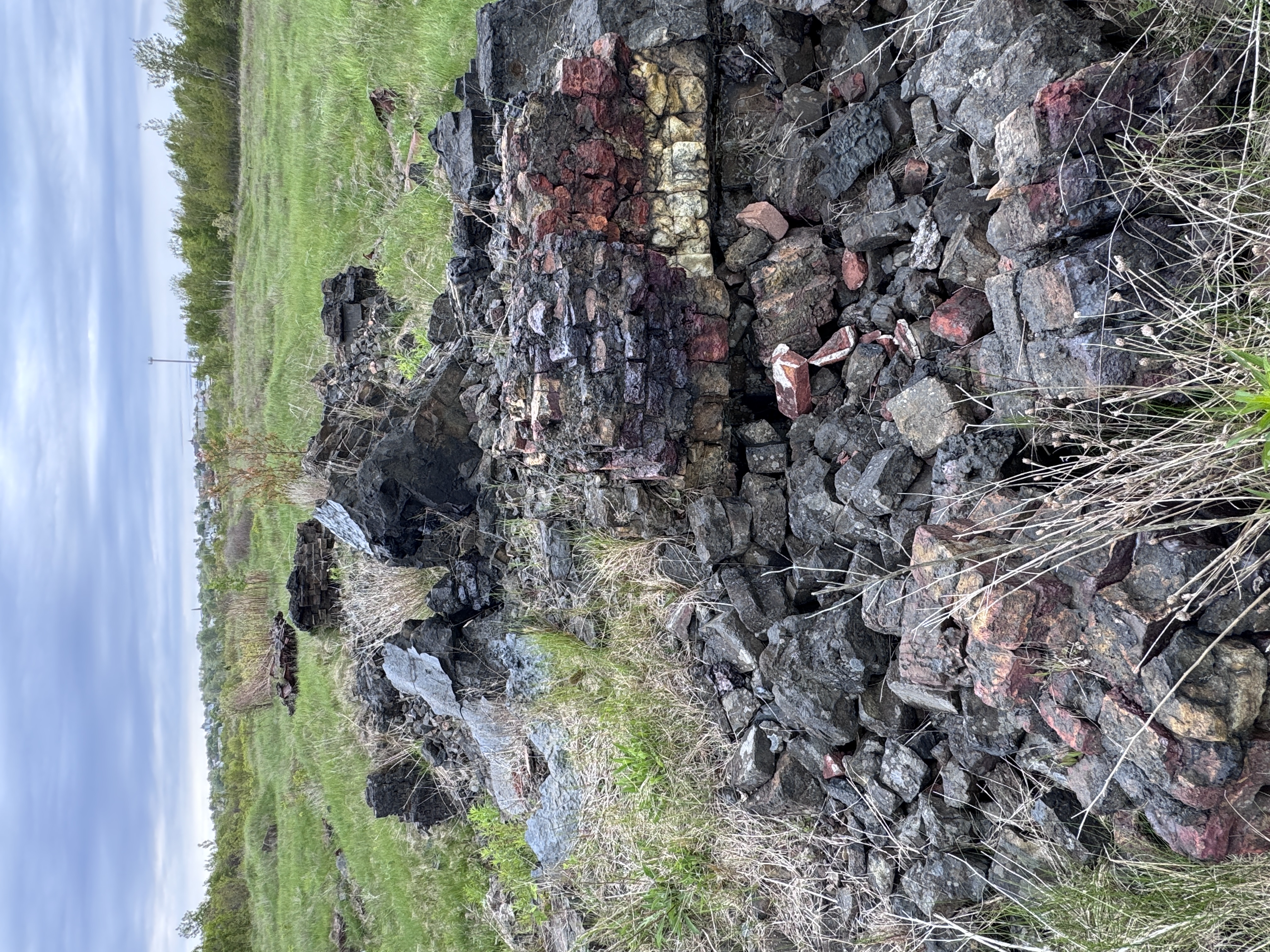 Lots of burnt brick.  Looking for explanatory signs?  Forget it.