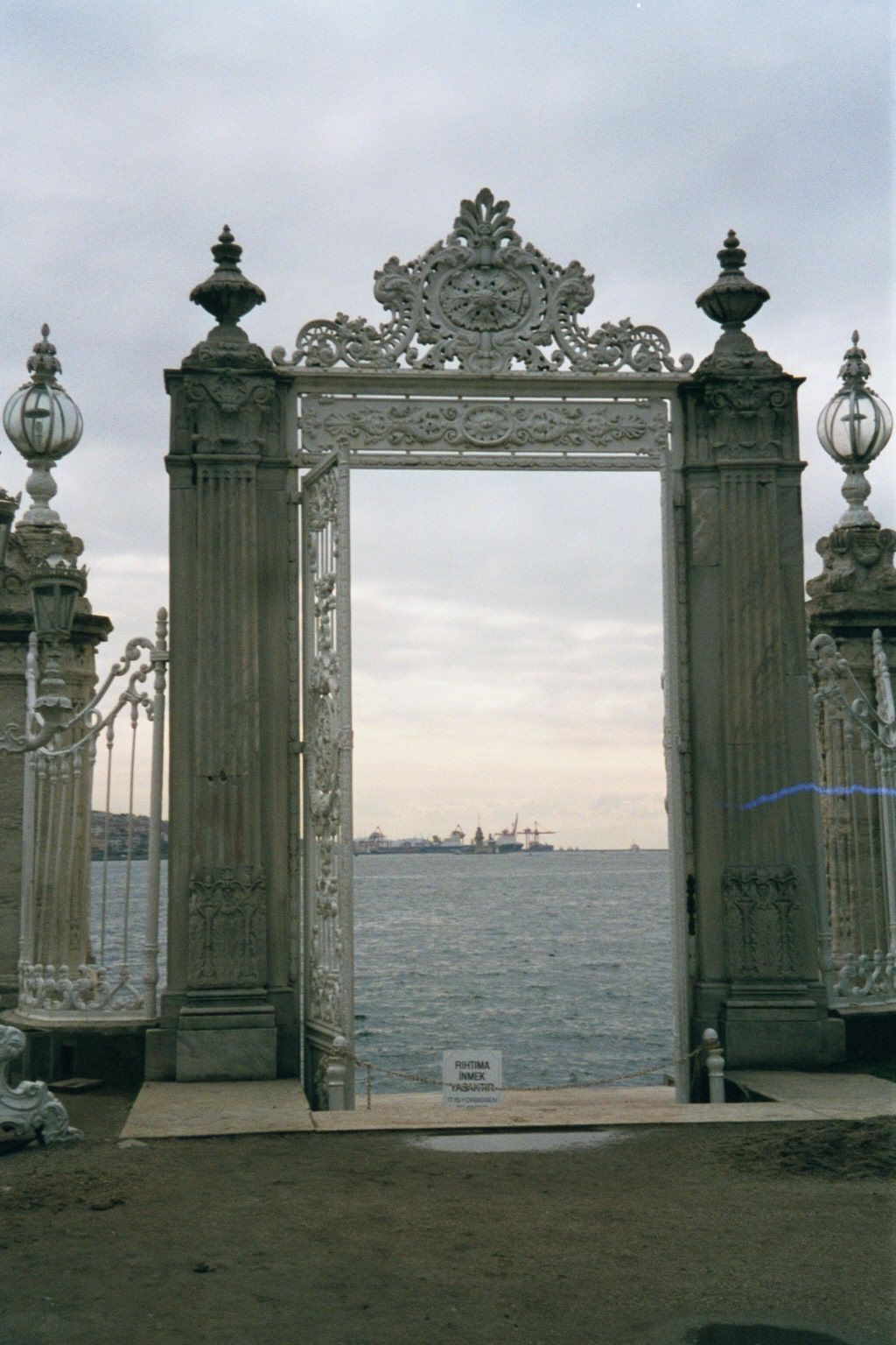 There are many gates to the palace; this one opens to the Bosphorus.
