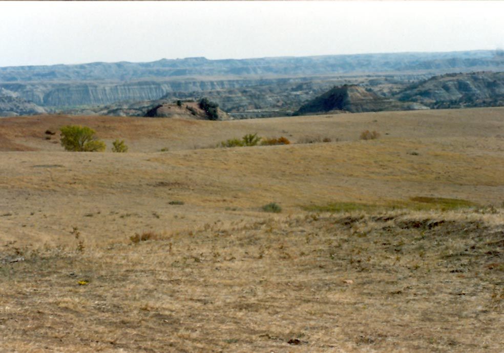 Sometimes, it's rough pasture that gives way to the even rougher badlands.