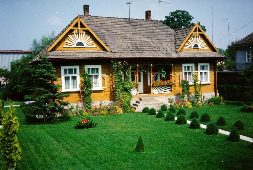 A log cabin, dressed up.