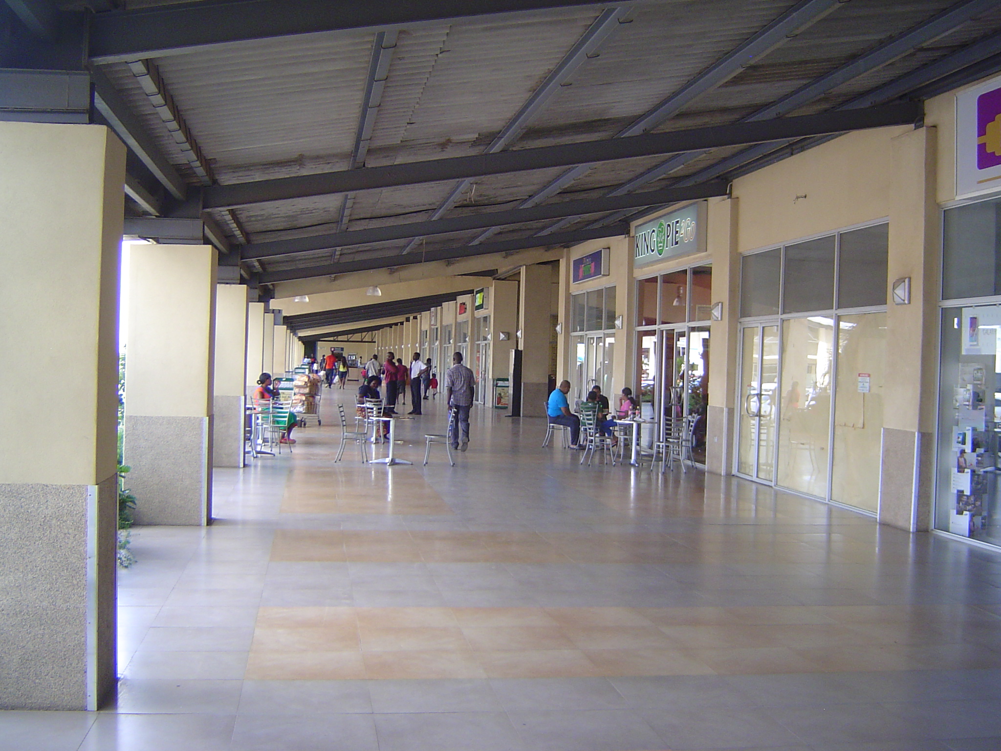 We're at the city's proudest retail center, the Jacaranda Mall.