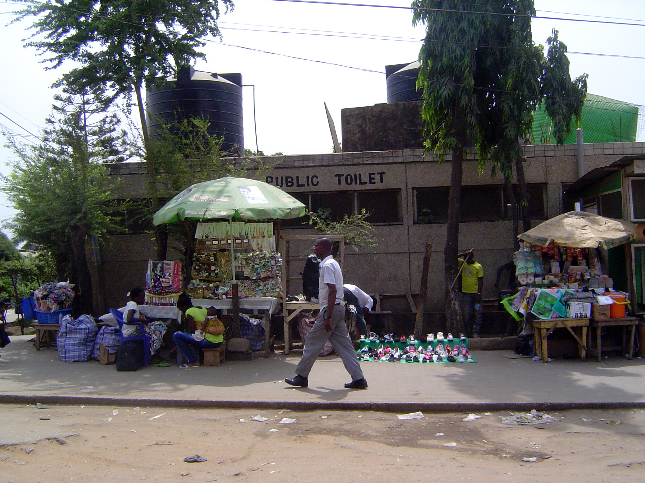 The market lavatory.
