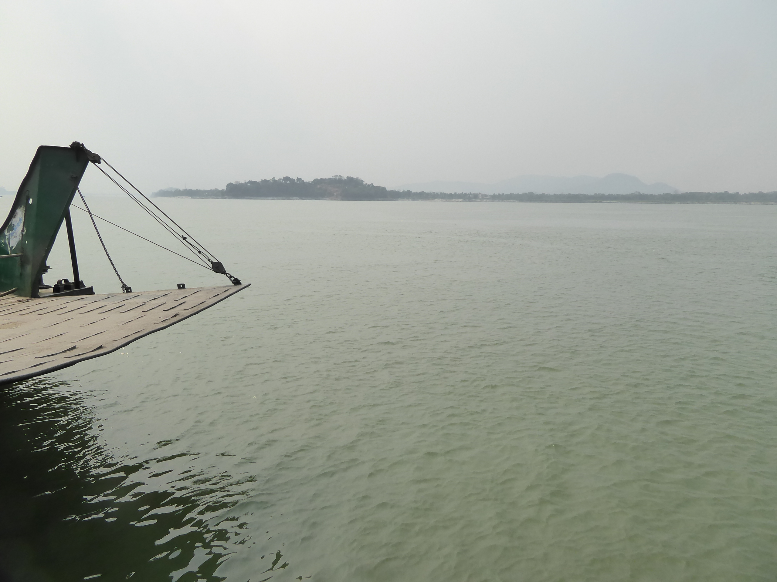 We're starting about 60 miles to the north on the Brahmaputra River at Guwahati, another of those Asian cities of a million people that Amer