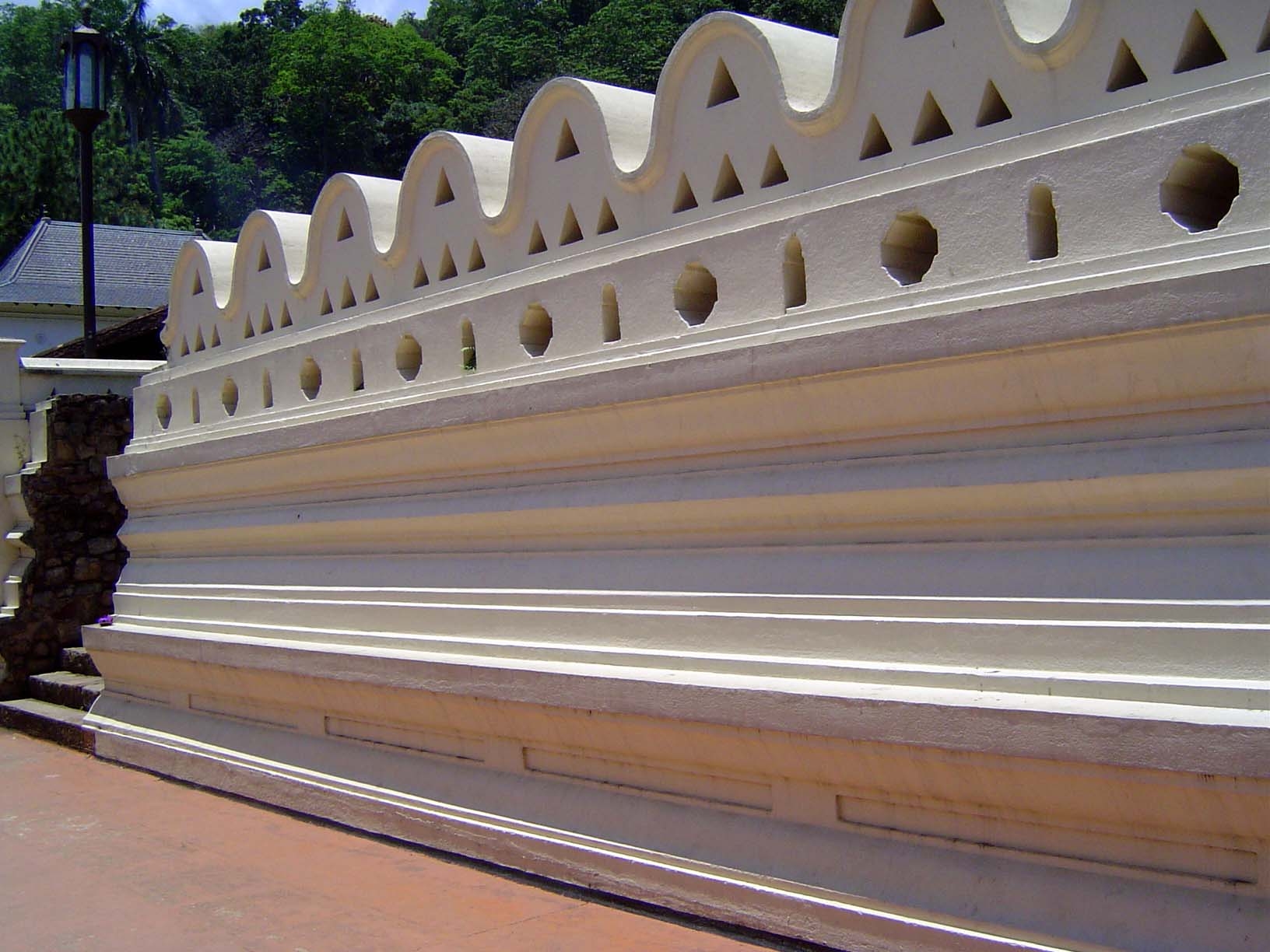 A restored wall.