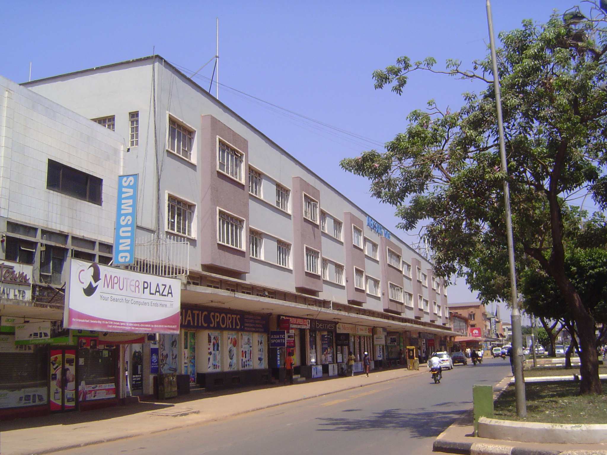 Gradually, the height of buildings along the street rose.