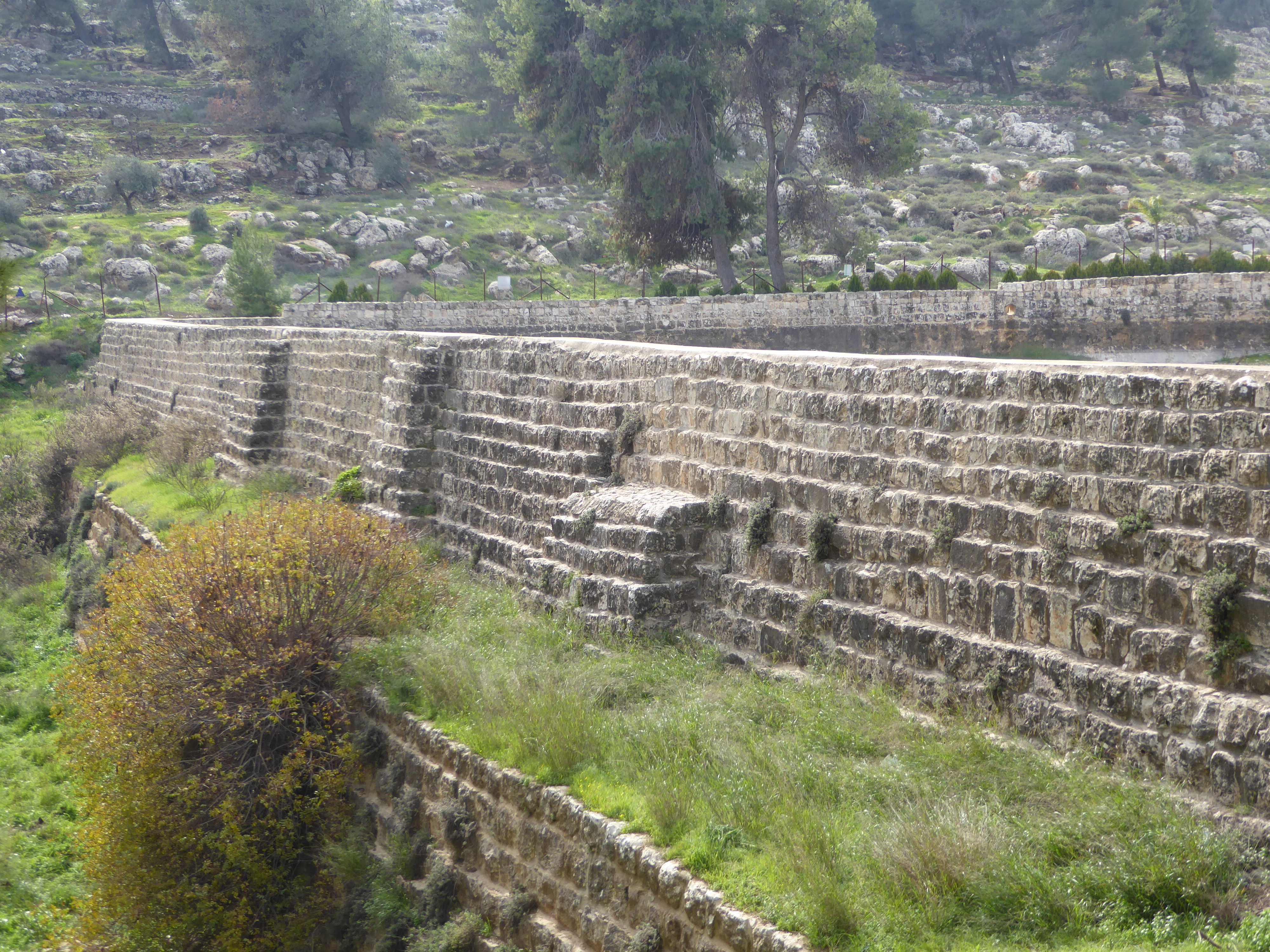 We're jumped three miles to Solomon's Pools, actually Roman constructions.
