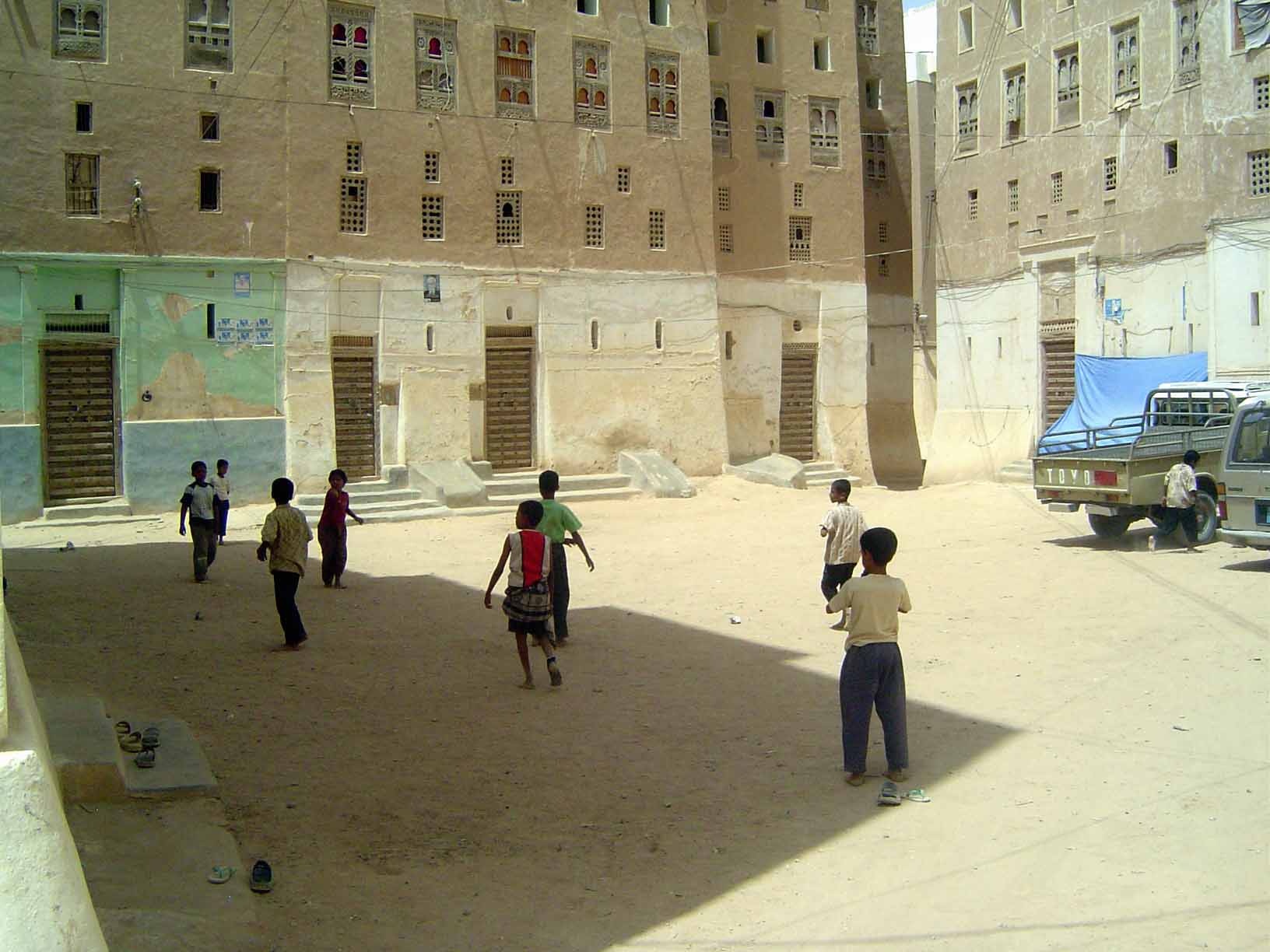 Barefoot in the park. What will they do in coming years? Shibam was once at the junction of trade routes, and its homes belonged to wealthy