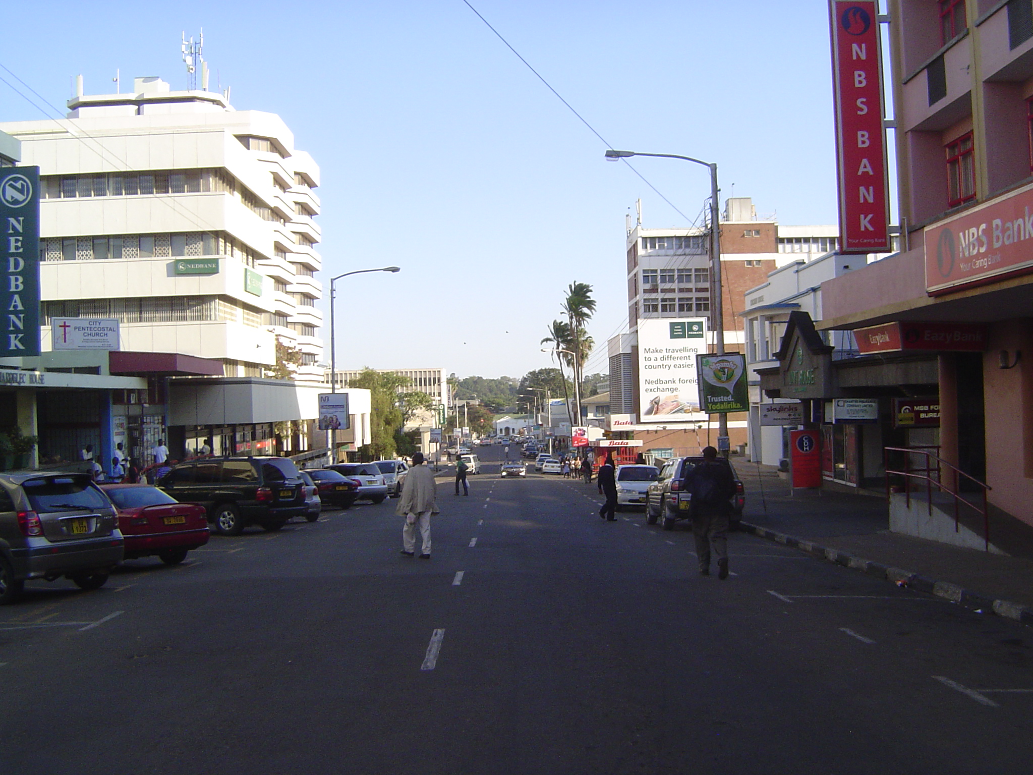 The view back down Victoria Avenue, with the Town Hall in the distance. The street got its name in Victoria's Jubilee year, 1897. It stayed