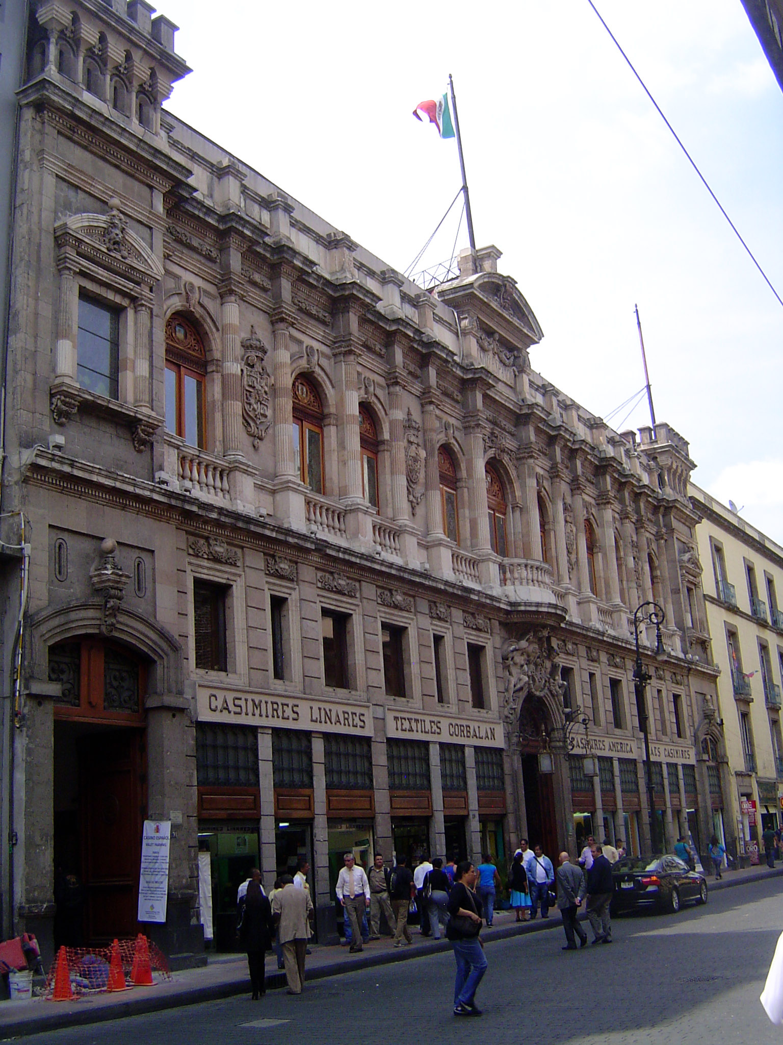 The Casino Español was finished in 1903 in anticipation of the visit from Alfonso XIII that never happened.