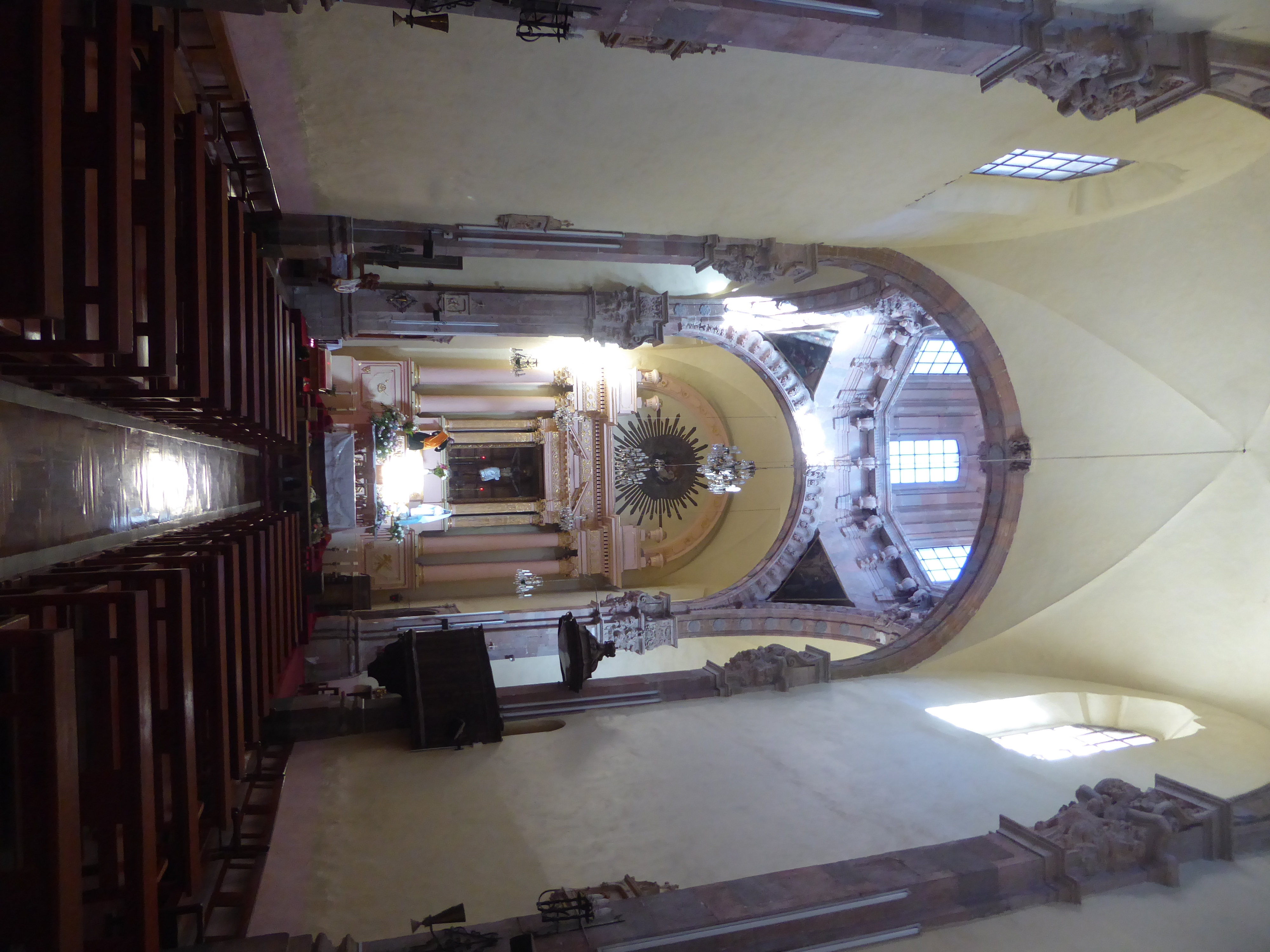 After Valenciana, the church looks austere.