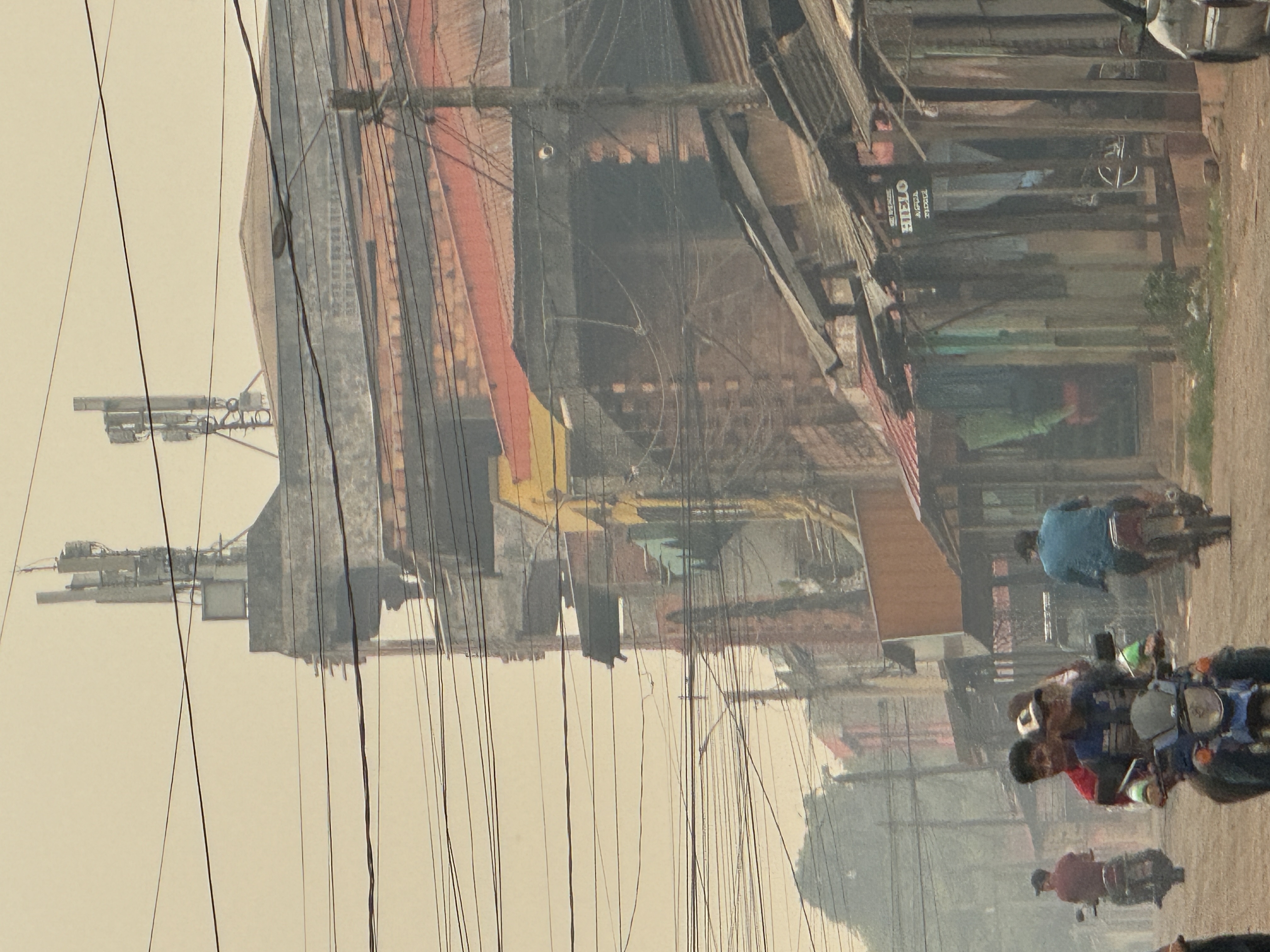 I sat down a lot partly because forest fires had made the town seriously smoky.