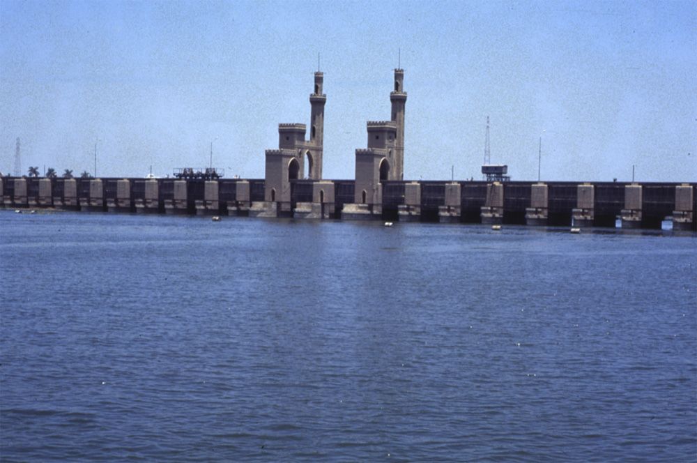 Controlling the Nile waters has been Job One in Egypt for almost 5,000 years. The view here is of a segment of the weir, downstream from Cai