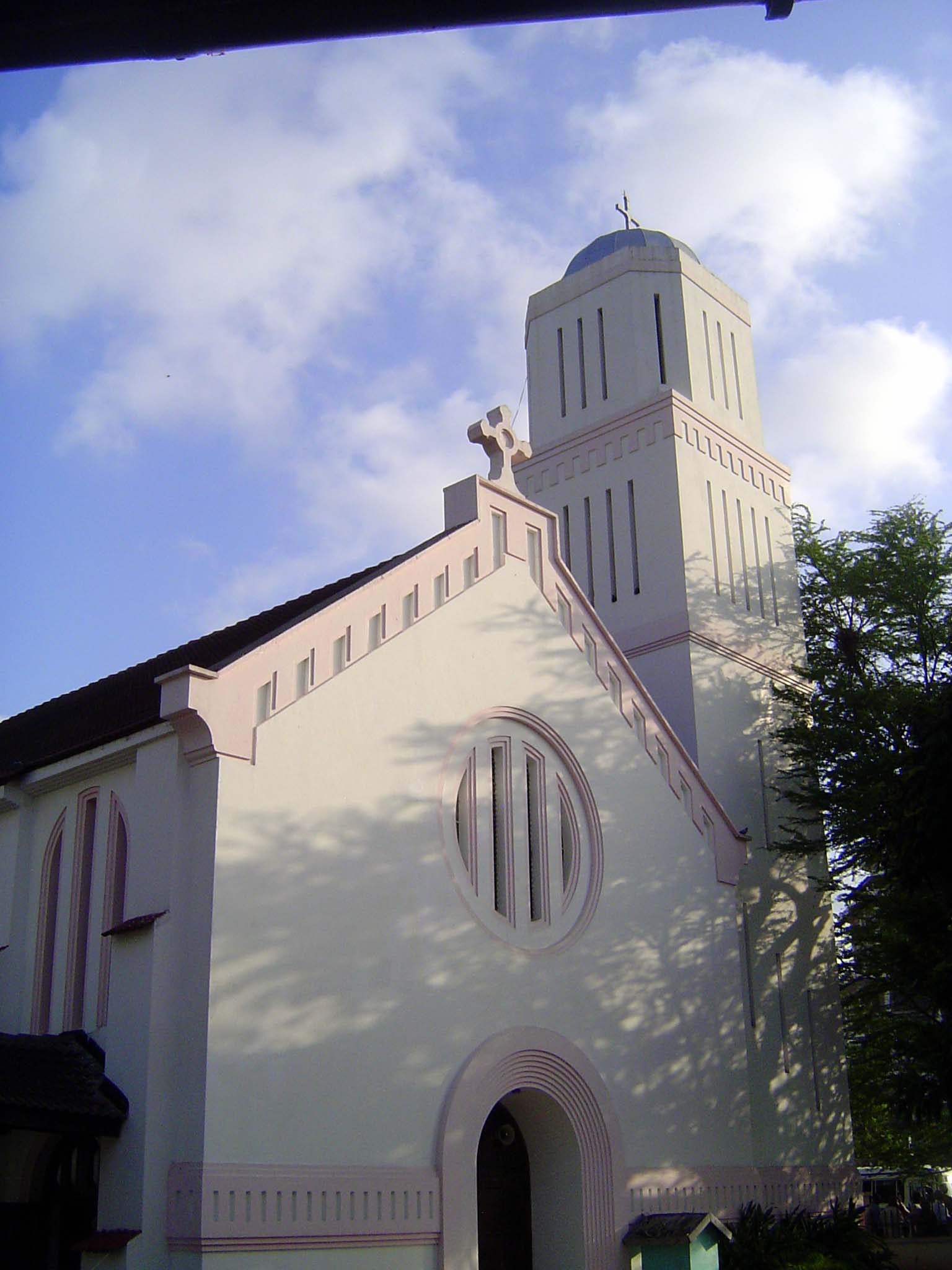 The British added an Anglican church.