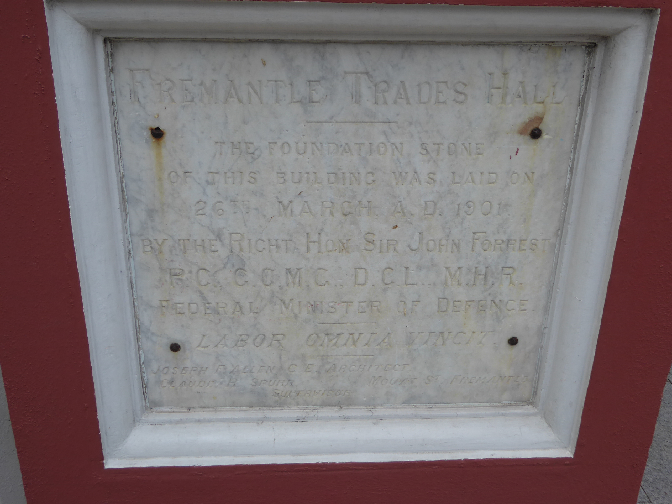 Here's John Forrest again; we met him wandering around Perth. Well, I mean, we were wandering; John's been dead a while. Don't you just love
