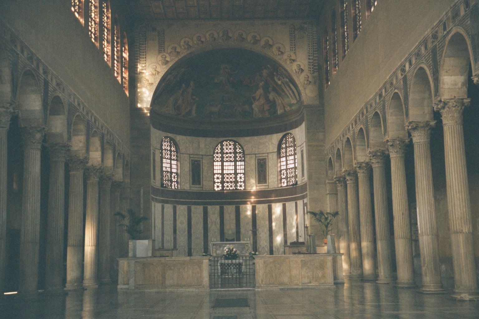 Inside, the building appears much like those of the Roman Forum once did.