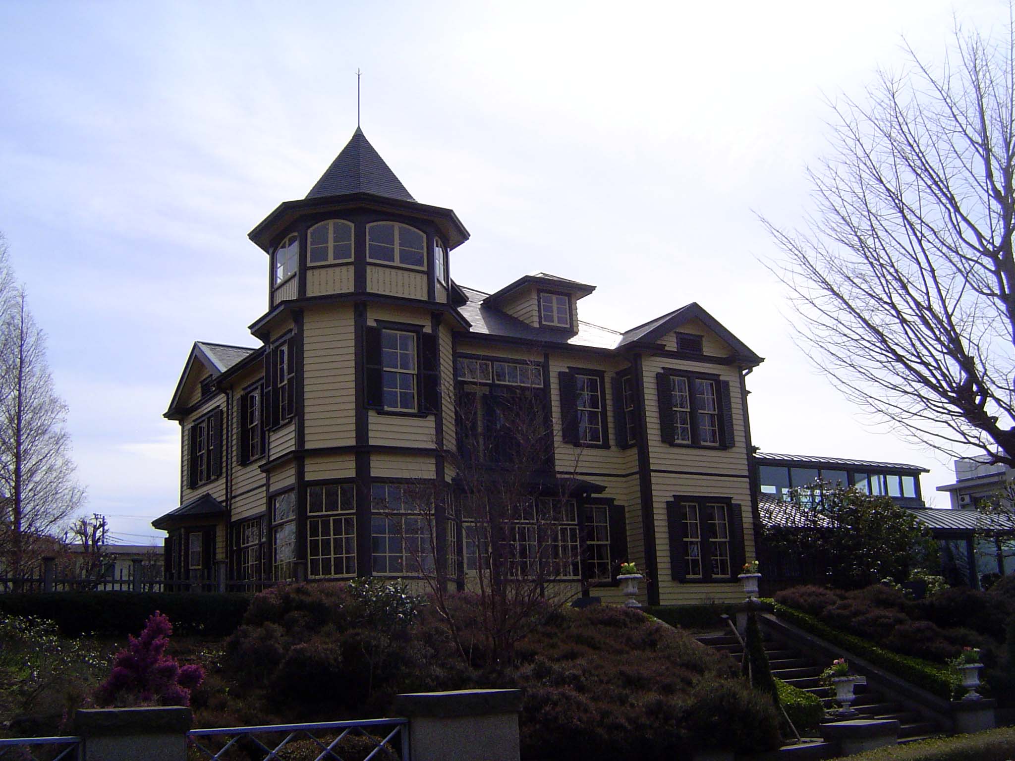 The so-called Diplomat's House, originally built in Tokyo but moved here.