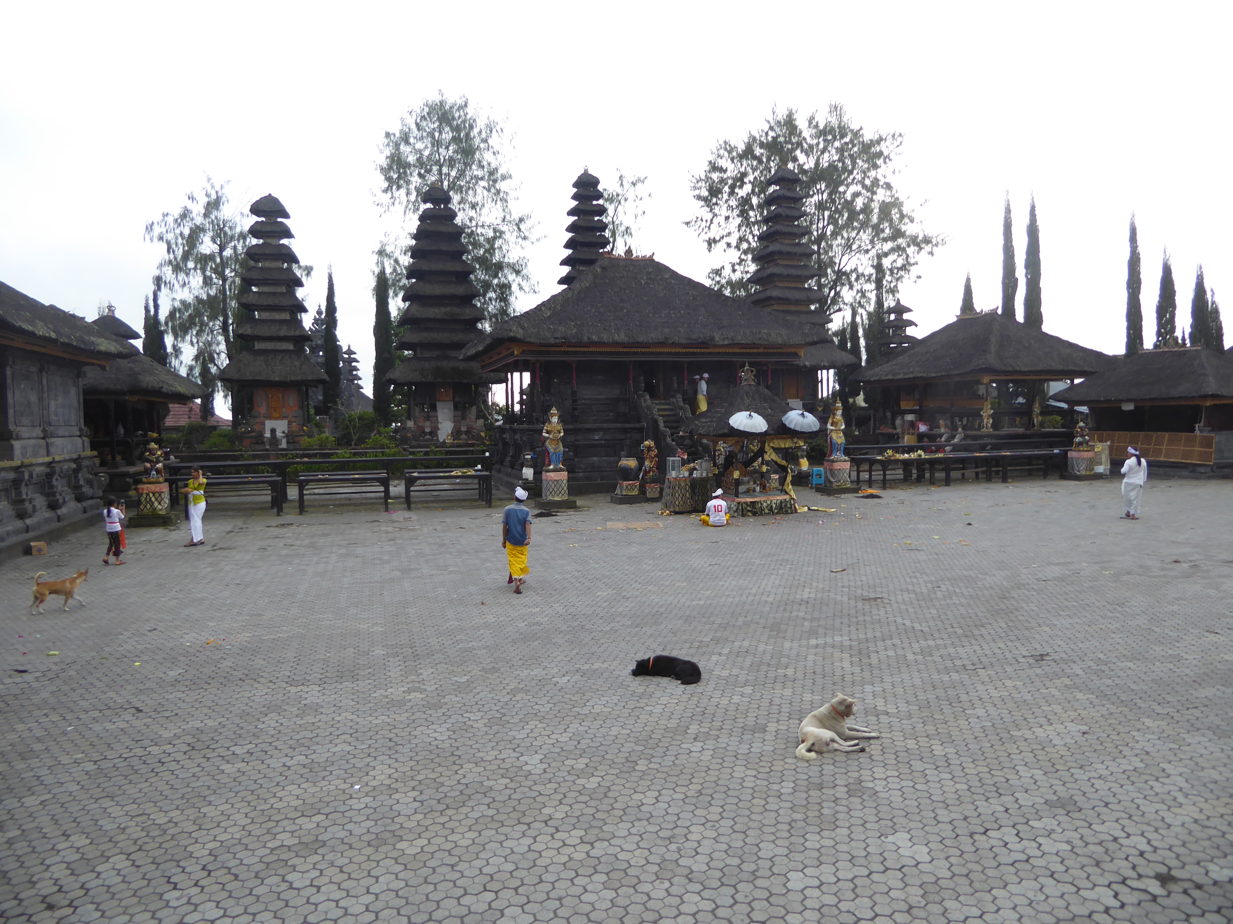 Here's the dalem or main court of one of the site's 250 temples. Outsiders may wish that the temples would be obligingly and inconceivably a