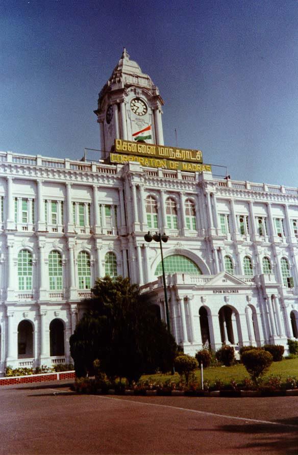 The Ripon Building or city hall opened in 1913. It's named for the viceroy who believed that self-government wasn't a bad thing. Remembered