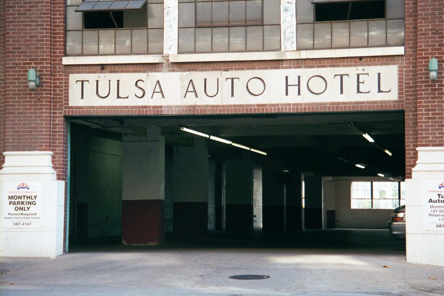 Even garages had pretensions.